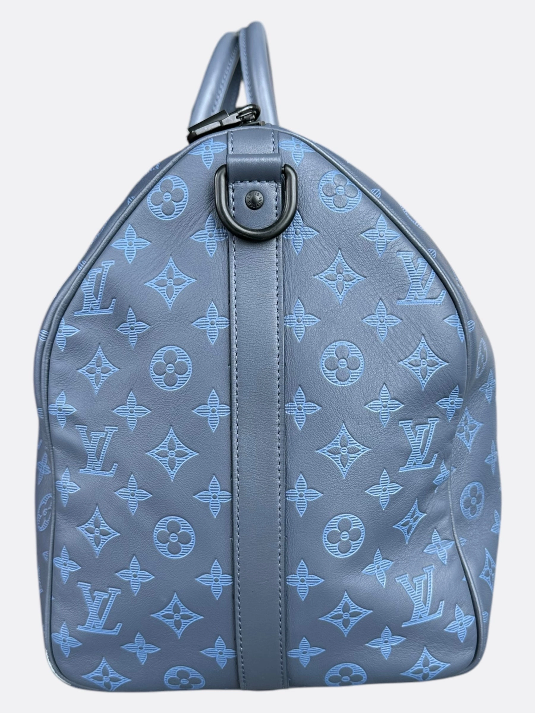 Louis Vuitton Blue Shadow Monogram Keepall 50