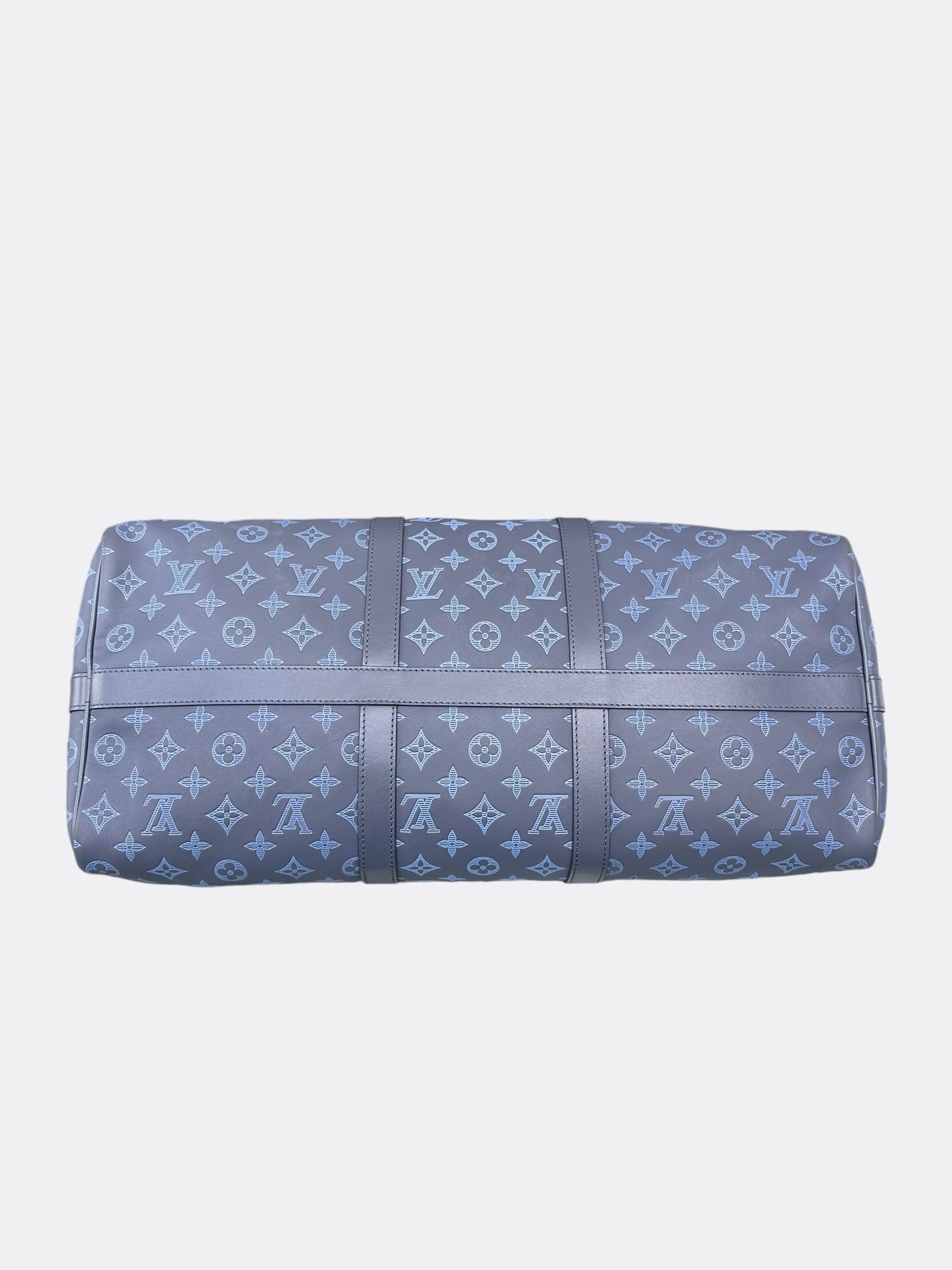 Louis Vuitton Blue Shadow Monogram Keepall 50