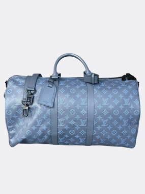 Louis Vuitton Blue Shadow Monogram Keepall 50