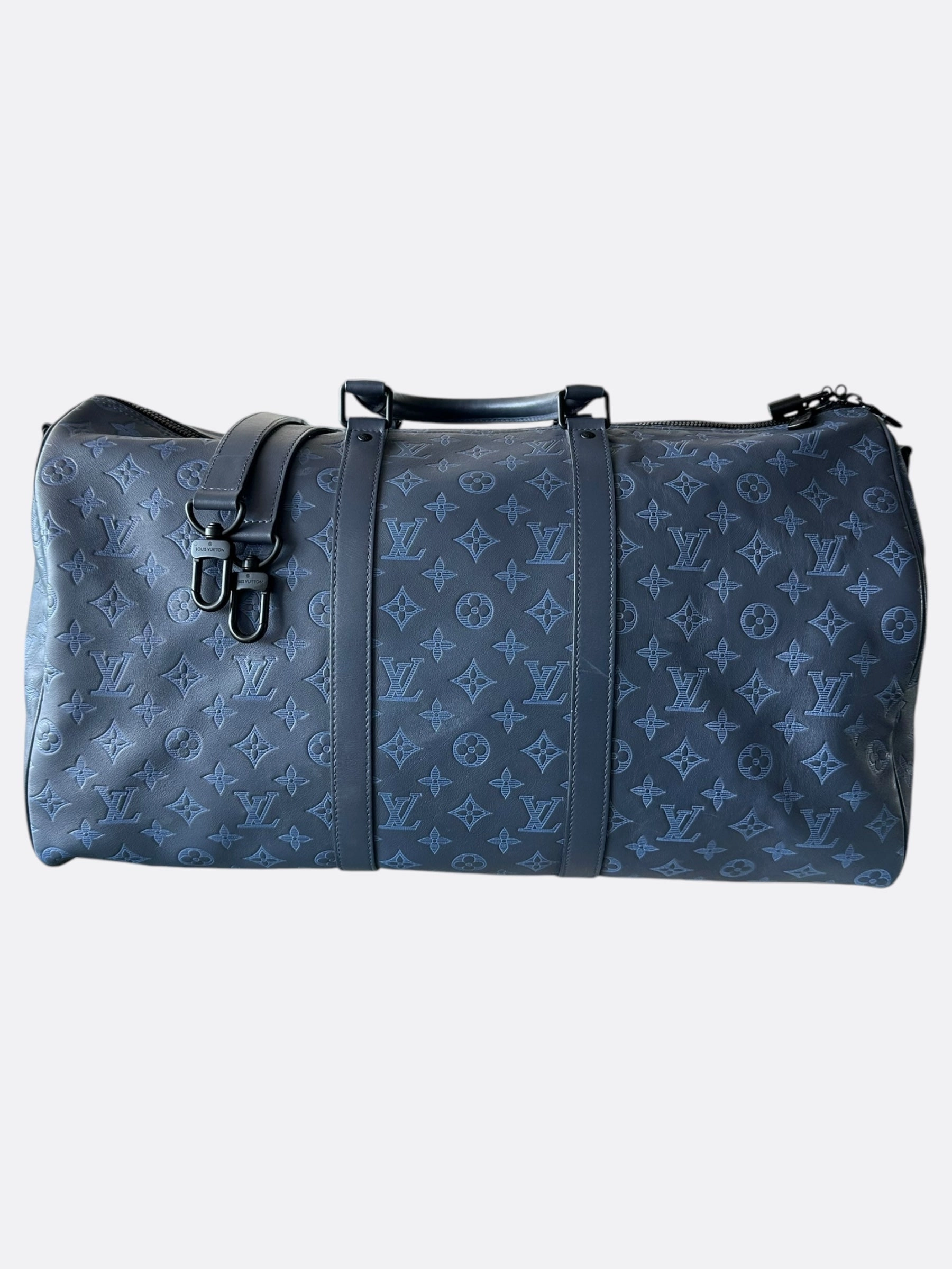 Louis Vuitton Blue Shadow Monogram Keepall 50