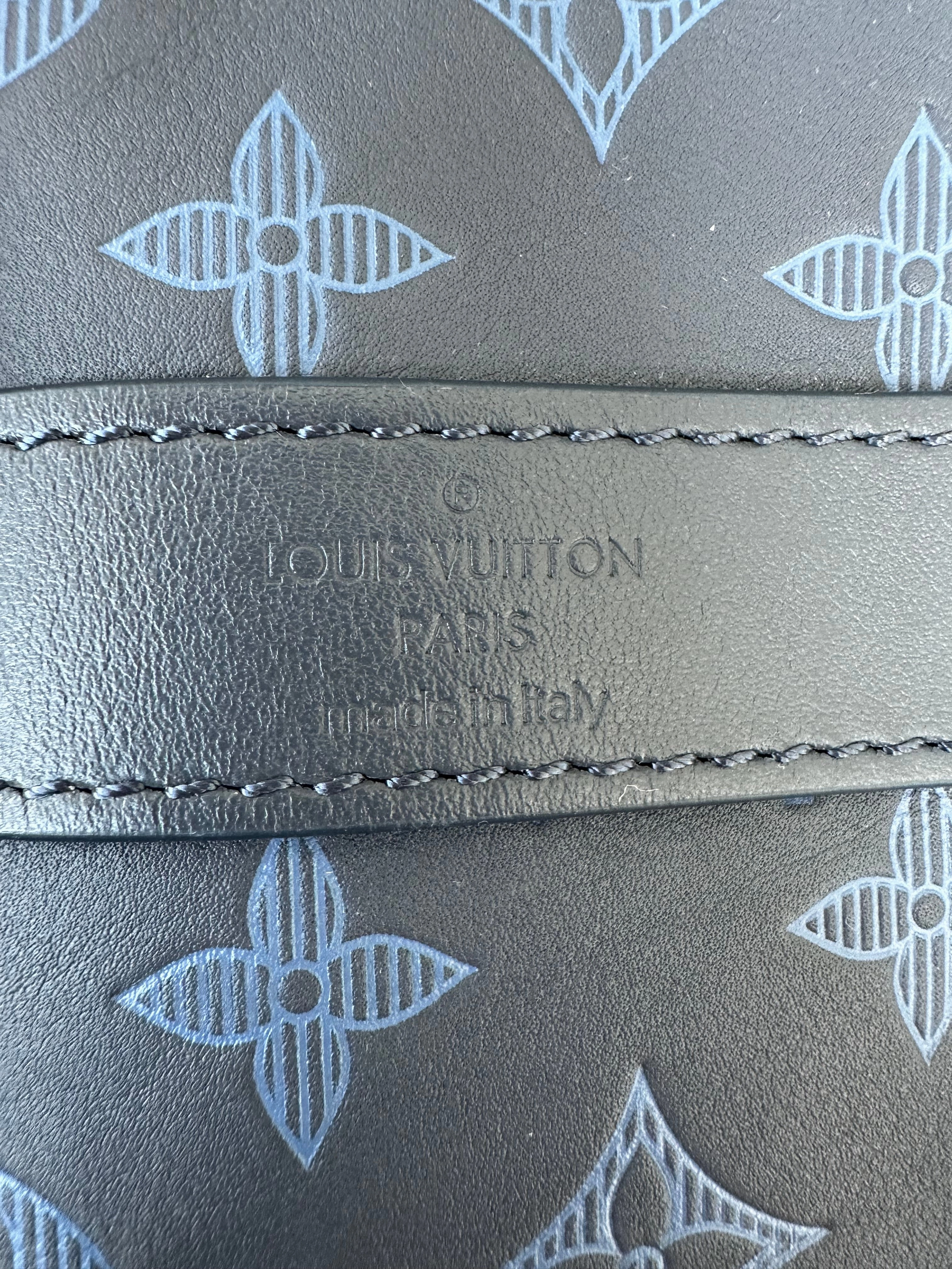Louis Vuitton Blue Shadow Monogram Keepall 50