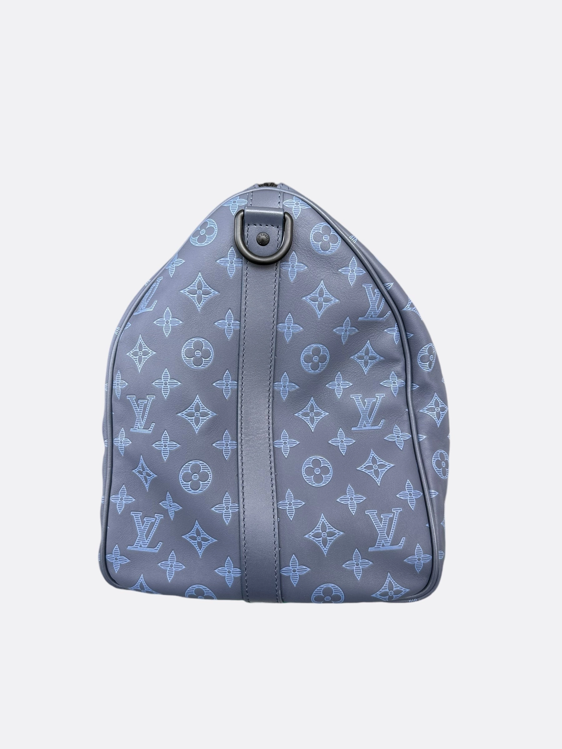 Louis Vuitton Blue Shadow Monogram Keepall 50