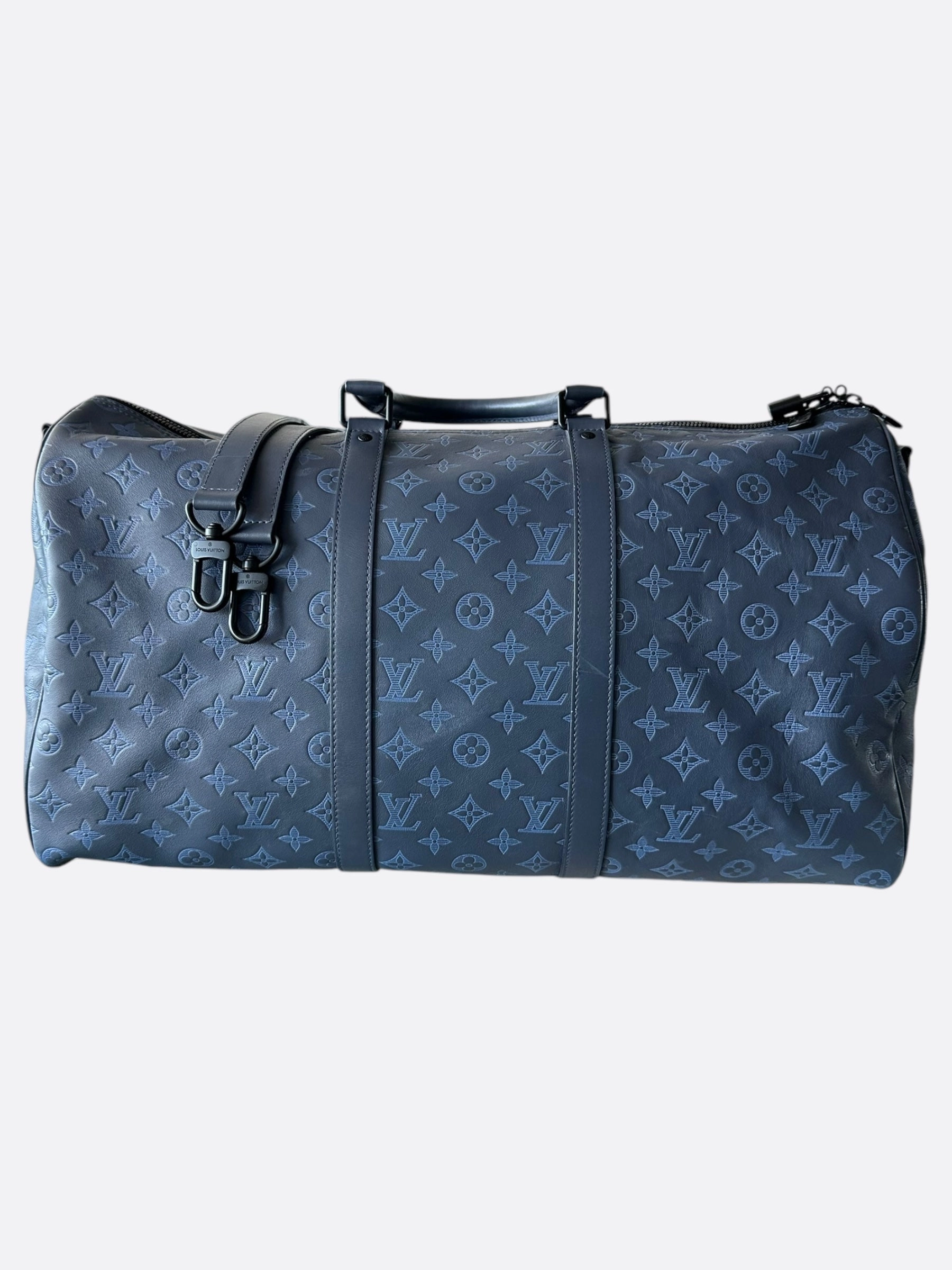 Louis Vuitton Blue Shadow Monogram Keepall 50