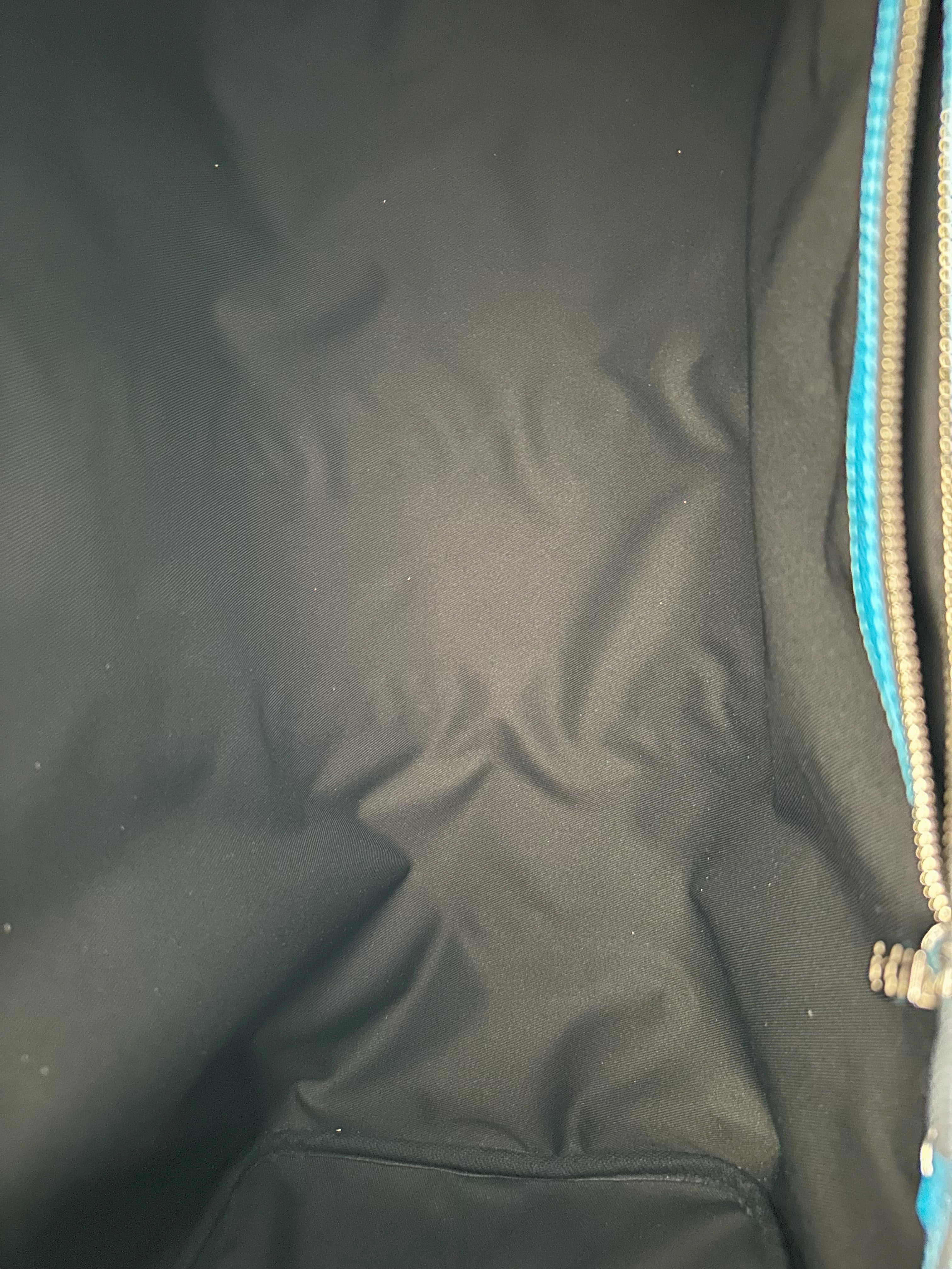 Louis Vuitton Blue Taigarama Monogram Keepall 50