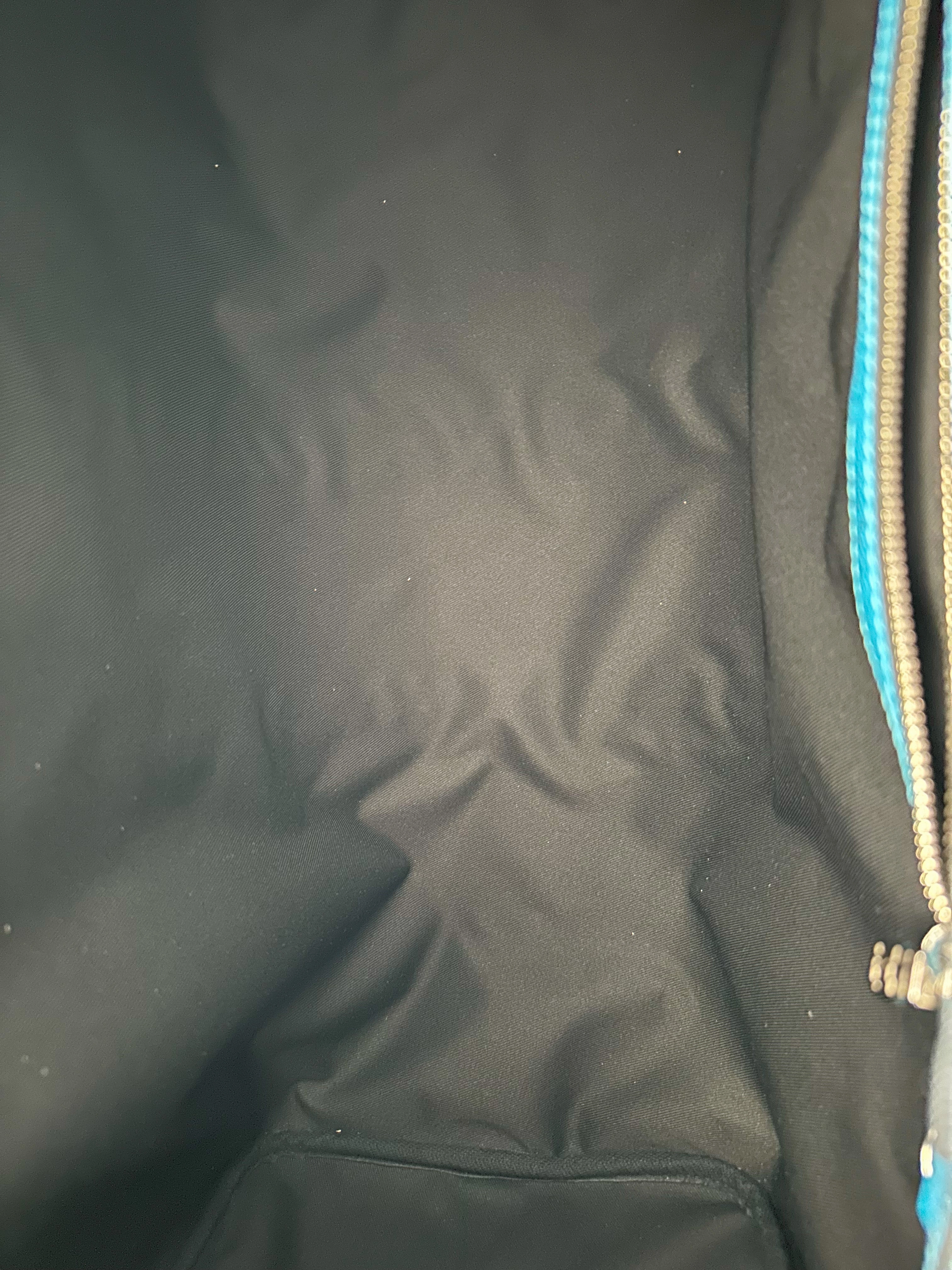 Louis Vuitton Blue Taigarama Monogram Keepall 50