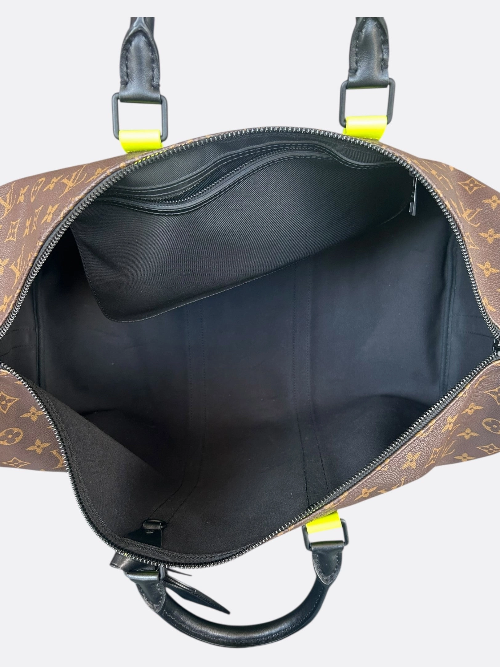 Louis Vuitton Brown & Yellow Monogram Keepall 50