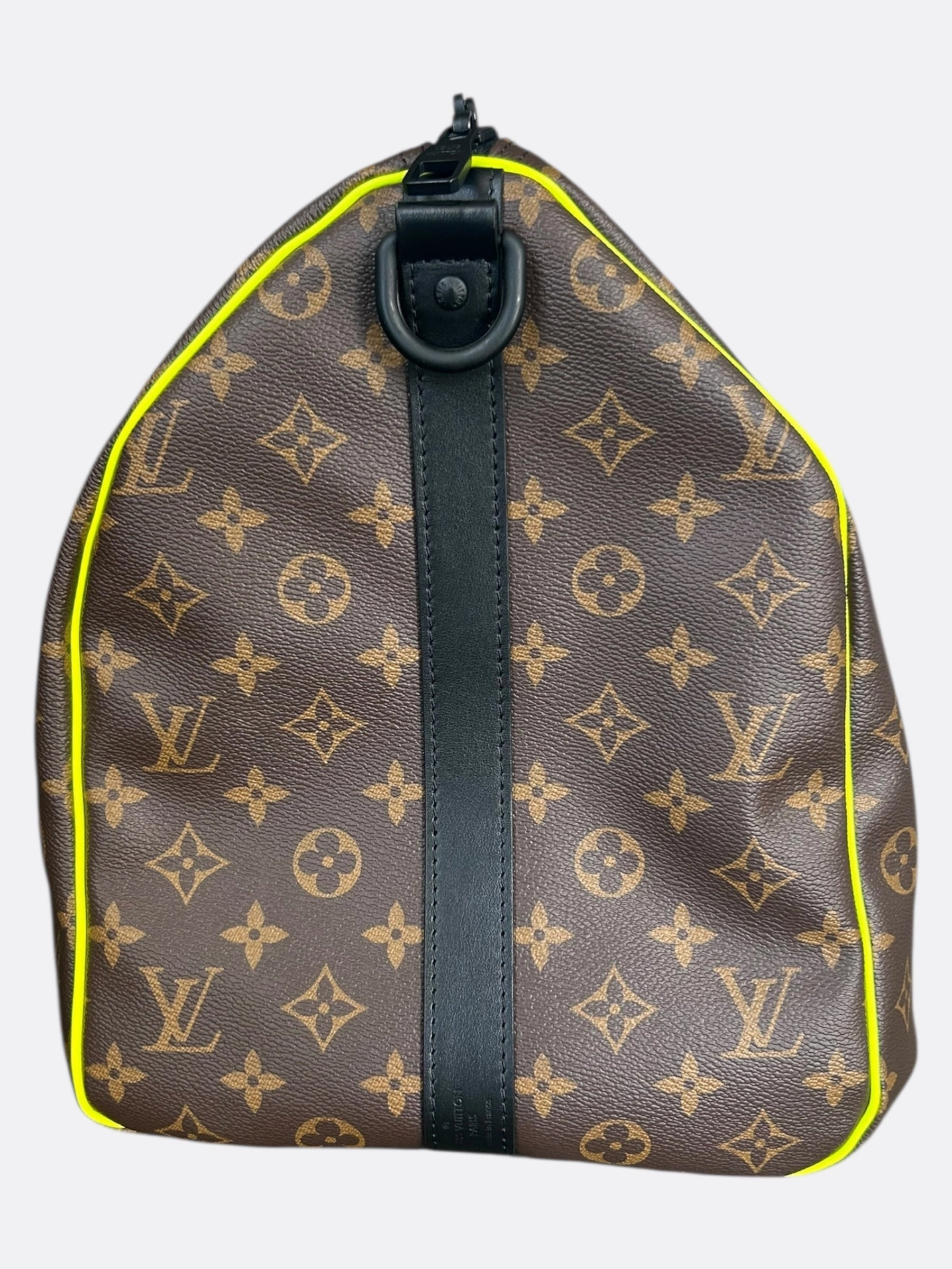 Louis Vuitton Brown & Yellow Monogram Keepall 50