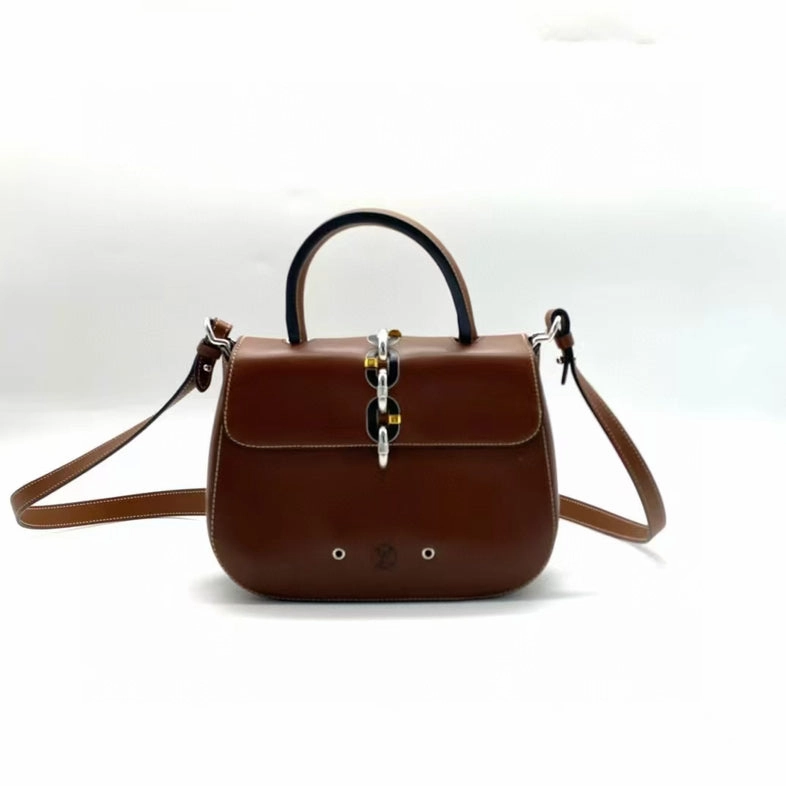 Louis Vuitton Brown Leather Crossbody Bag Medium