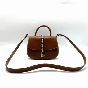 Louis Vuitton Brown Leather Crossbody Bag Medium
