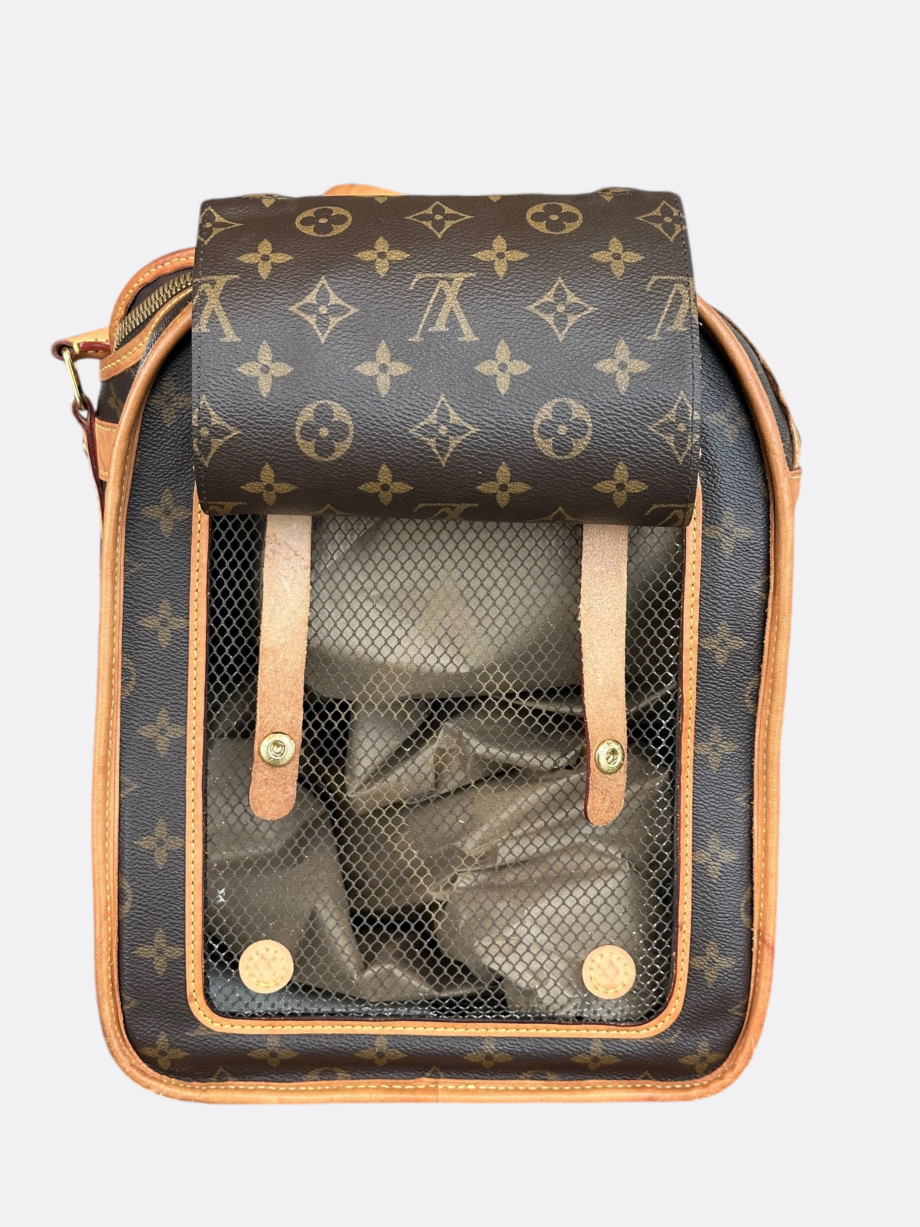 Louis Vuitton Brown Monogram Dog Carrier