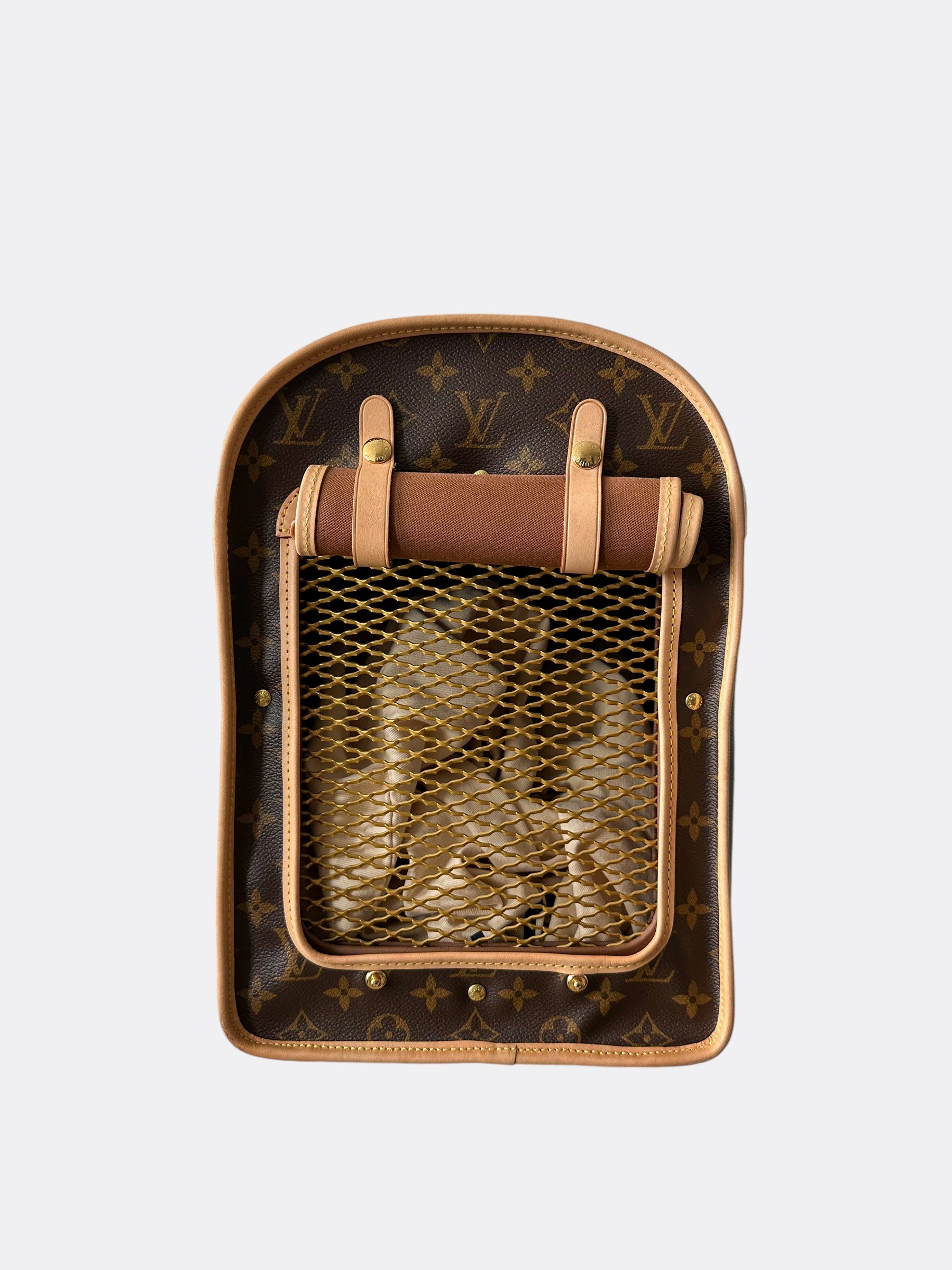 Louis Vuitton Brown Monogram Dog Carrier