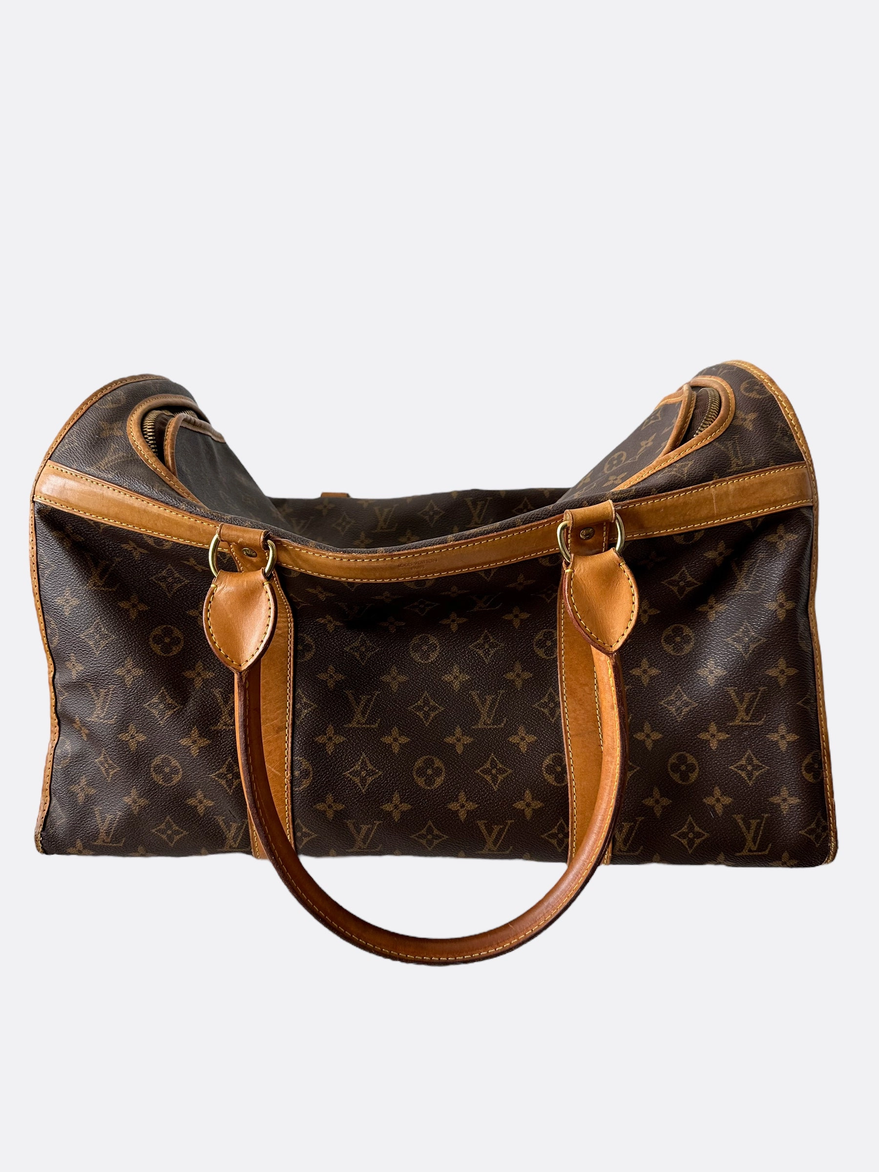 Louis Vuitton Brown Monogram Dog Carrier