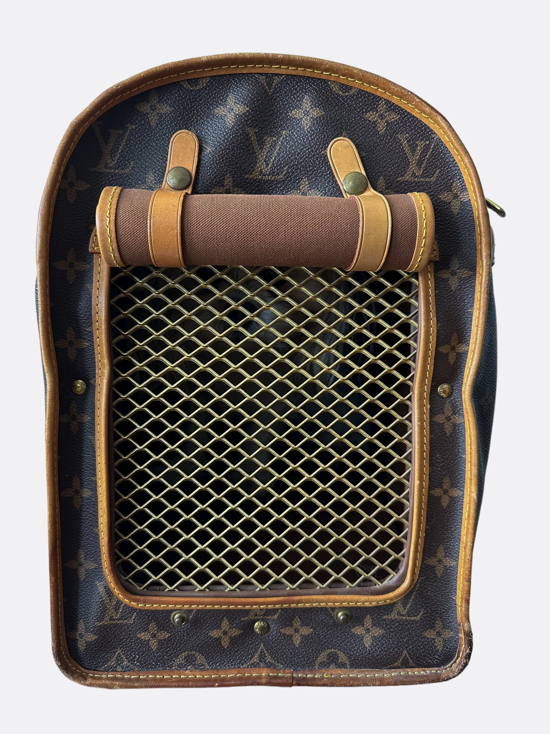Louis Vuitton Brown Monogram Dog Carrier