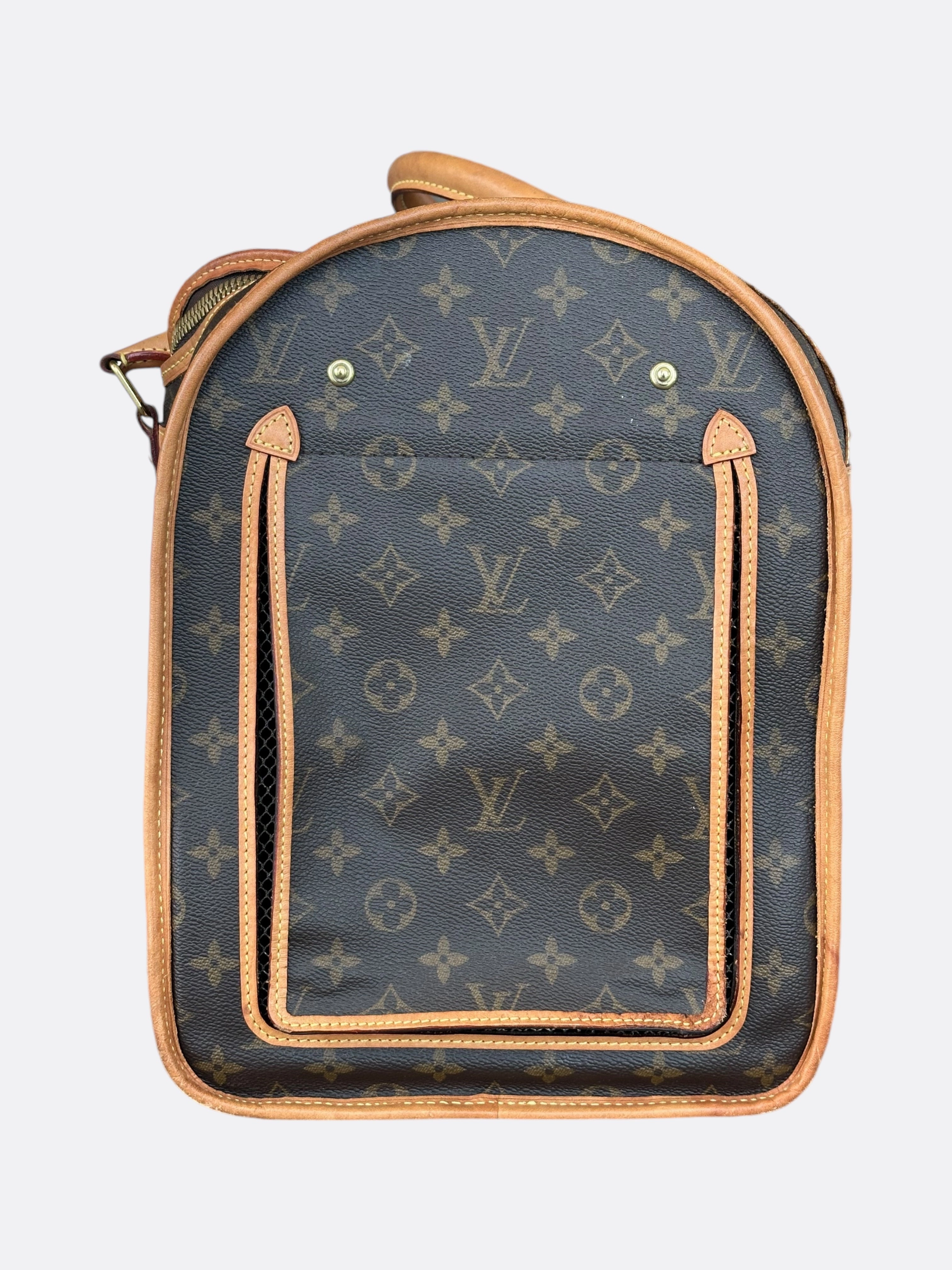Louis Vuitton Brown Monogram Dog Carrier