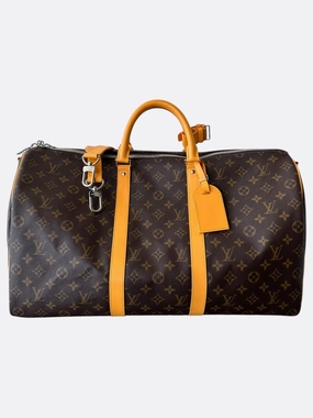Louis Vuitton Brown Monogram Keepall 50