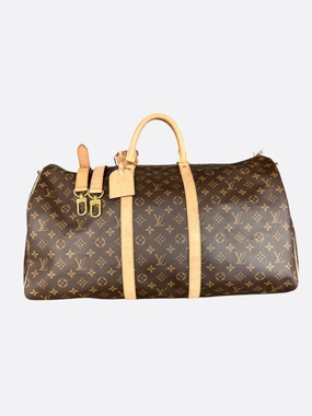 Louis Vuitton Brown Monogram Keepall 55