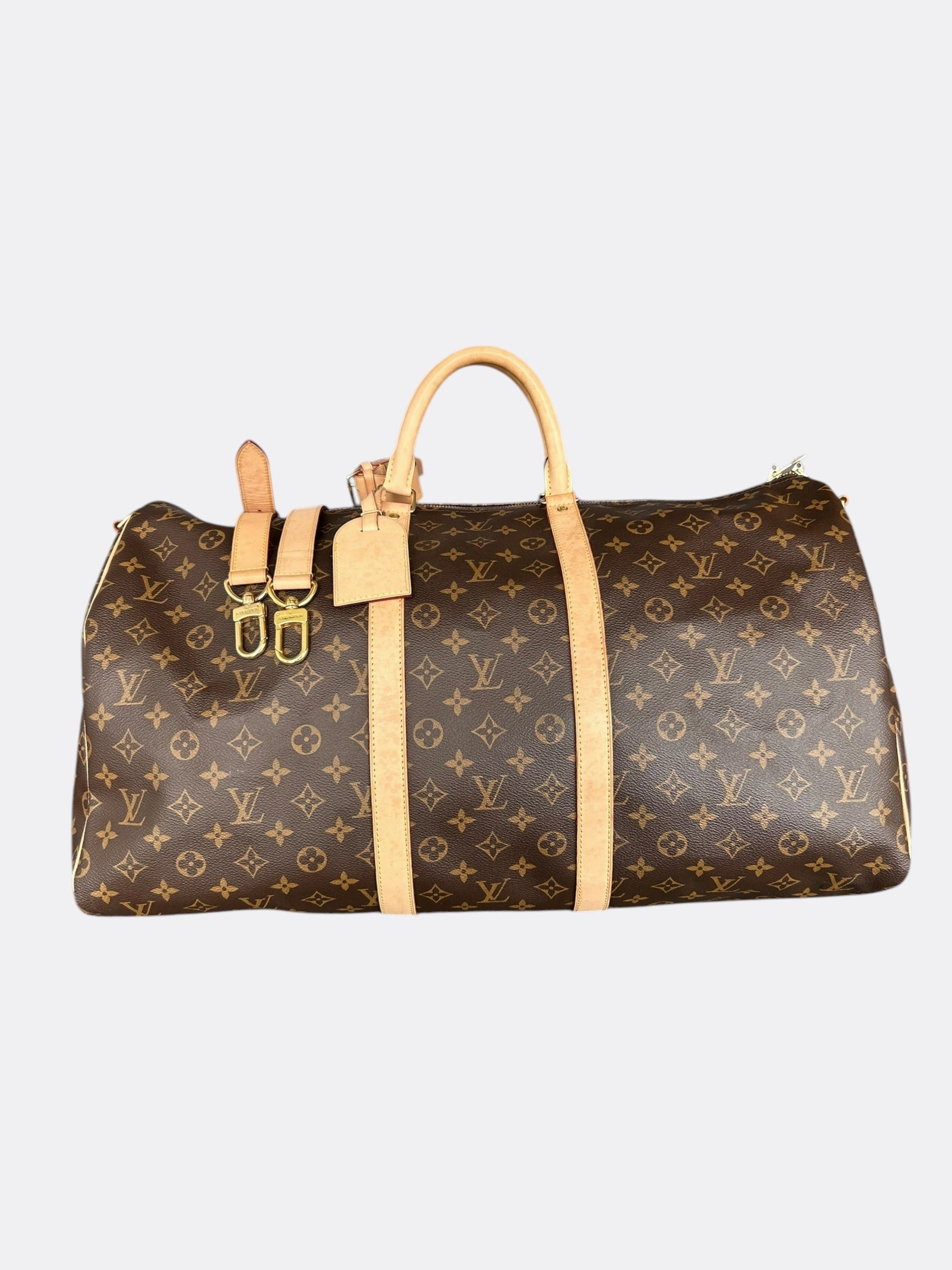 Louis Vuitton Brown Monogram Keepall 55