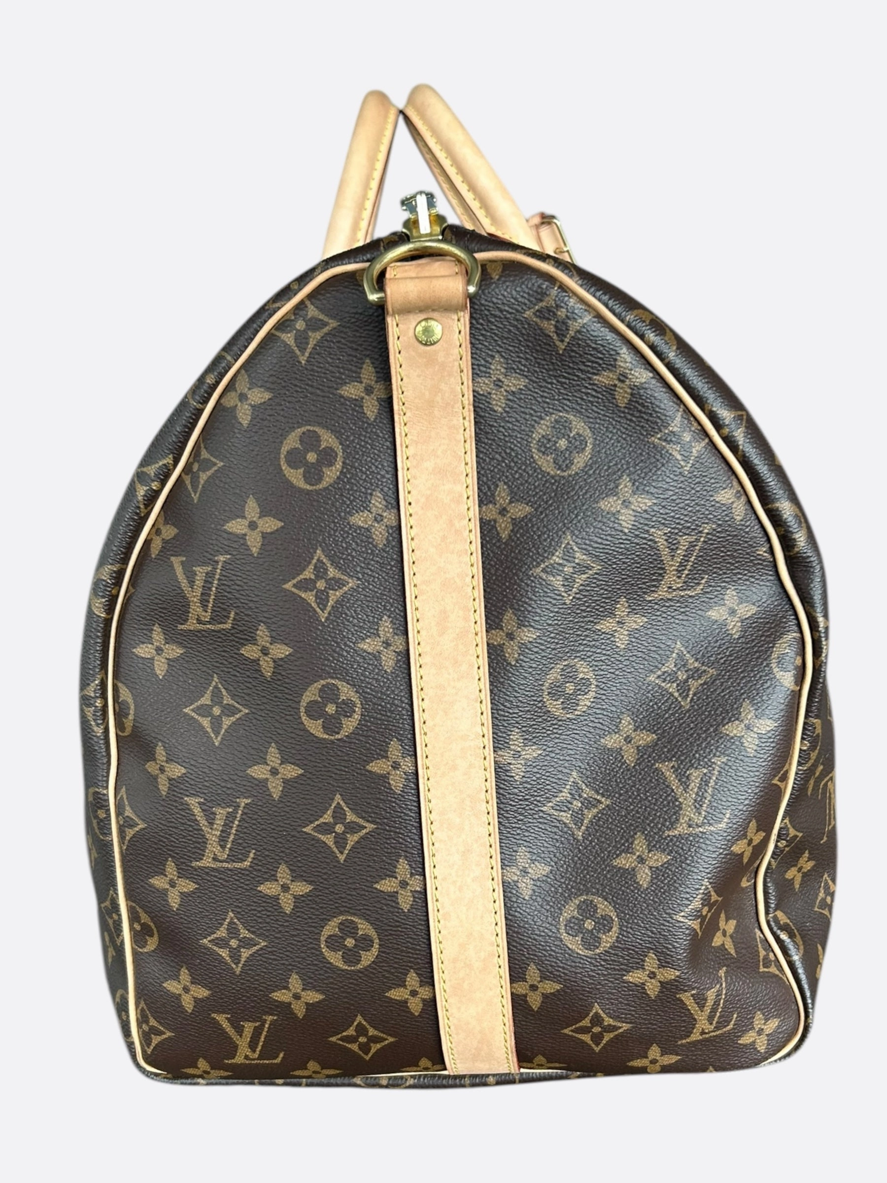 Louis Vuitton Brown Monogram Keepall 55