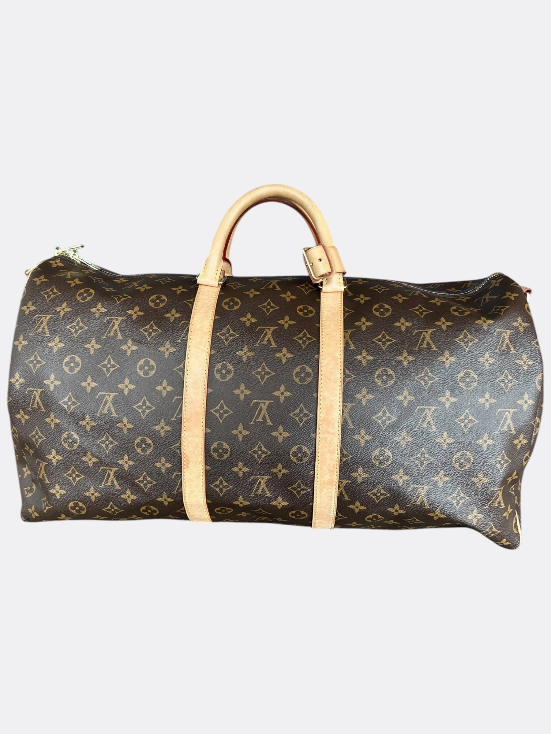 Louis Vuitton Brown Monogram Keepall 55