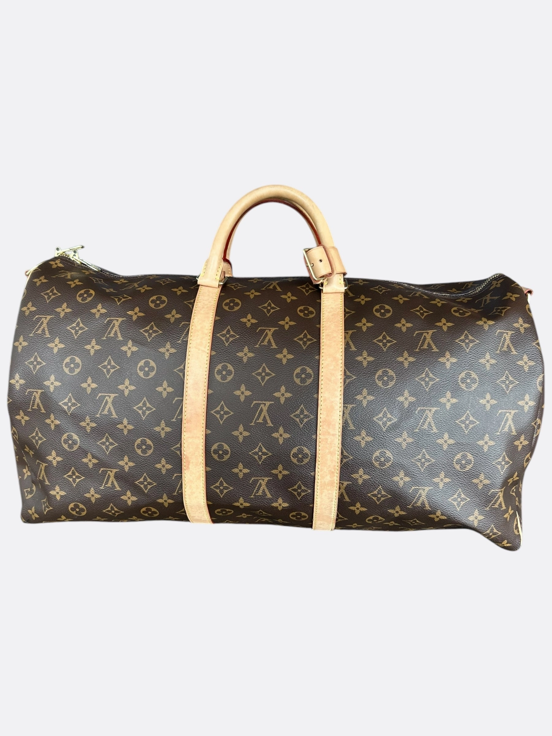 Louis Vuitton Brown Monogram Keepall 55