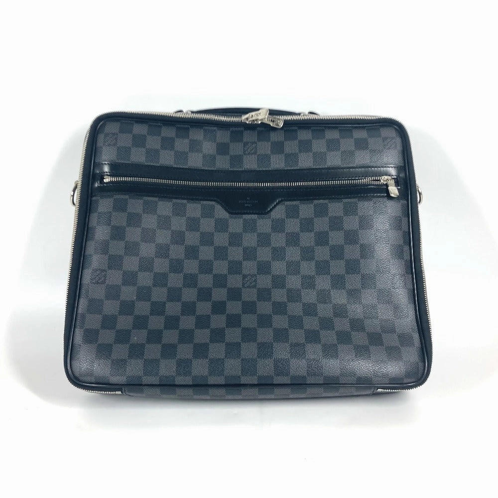 LOUIS VUITTON Business bag N58030 Damier Grafitto Canvas black Damier Graphite Crossbody Steve