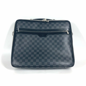 LOUIS VUITTON Business bag N58030 Damier Grafitto Canvas black Damier Graphite Crossbody Steve