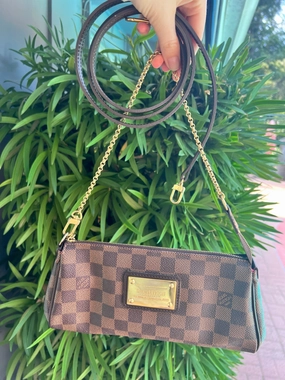 Louis Vuitton Damier Ebene Eva crossbody shoulder bag
