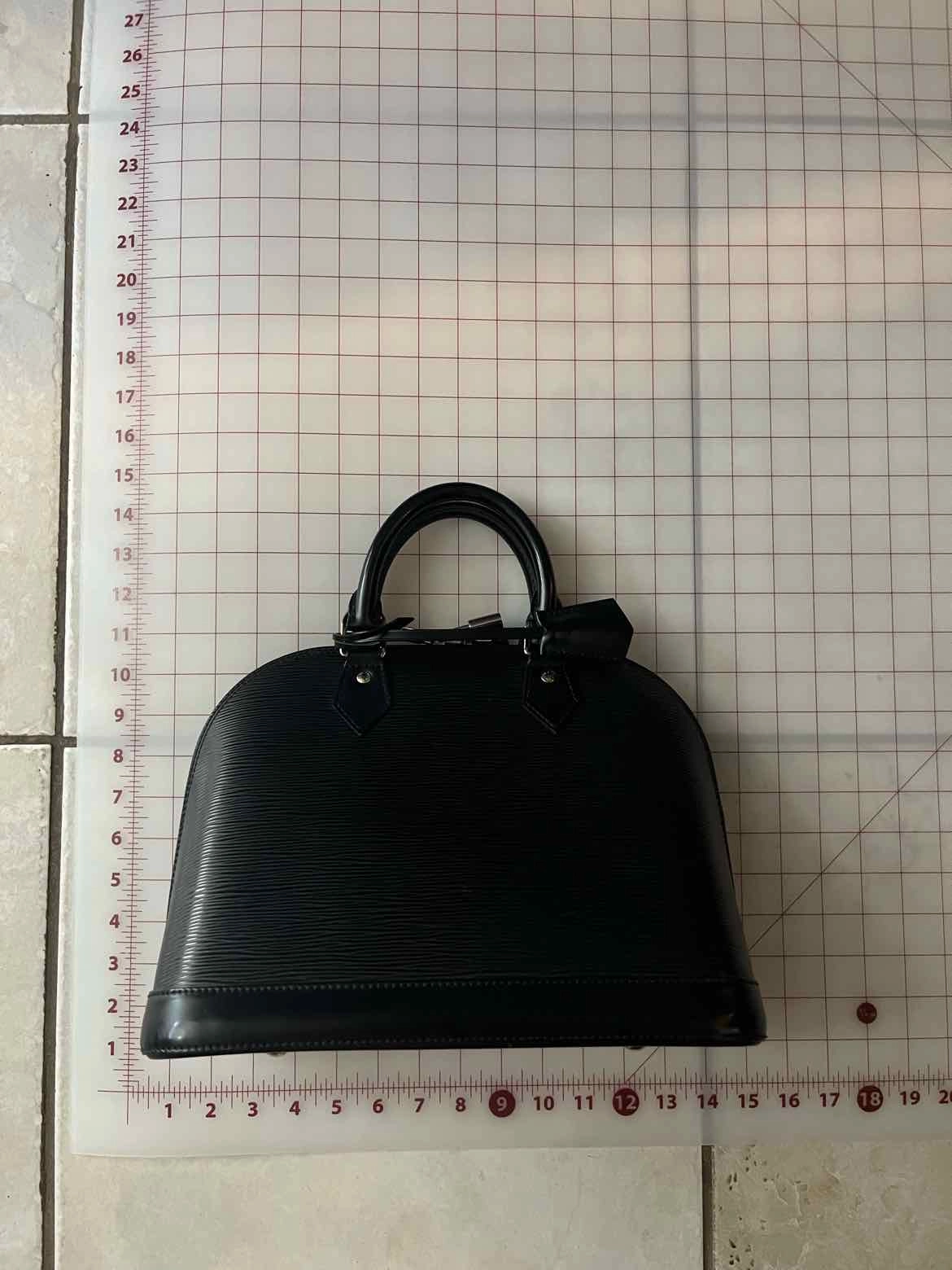 Louis Vuitton Epi Alma PM Black Handbag
