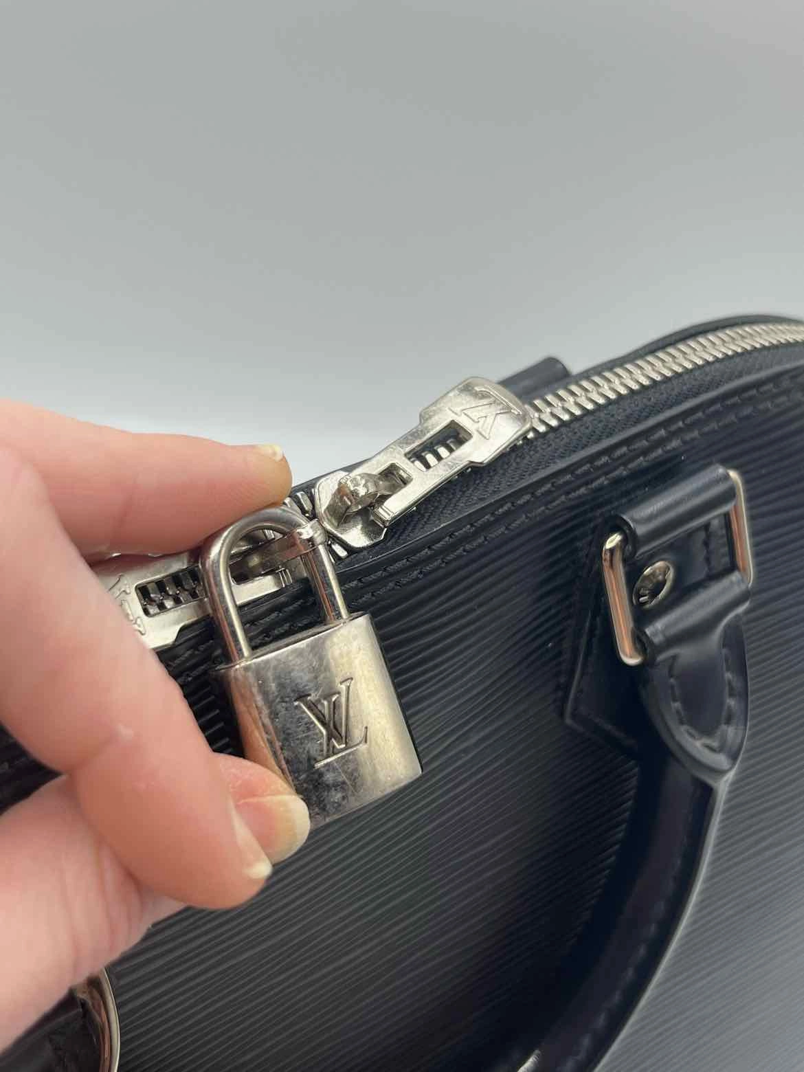 Louis Vuitton Epi Alma PM Black Handbag