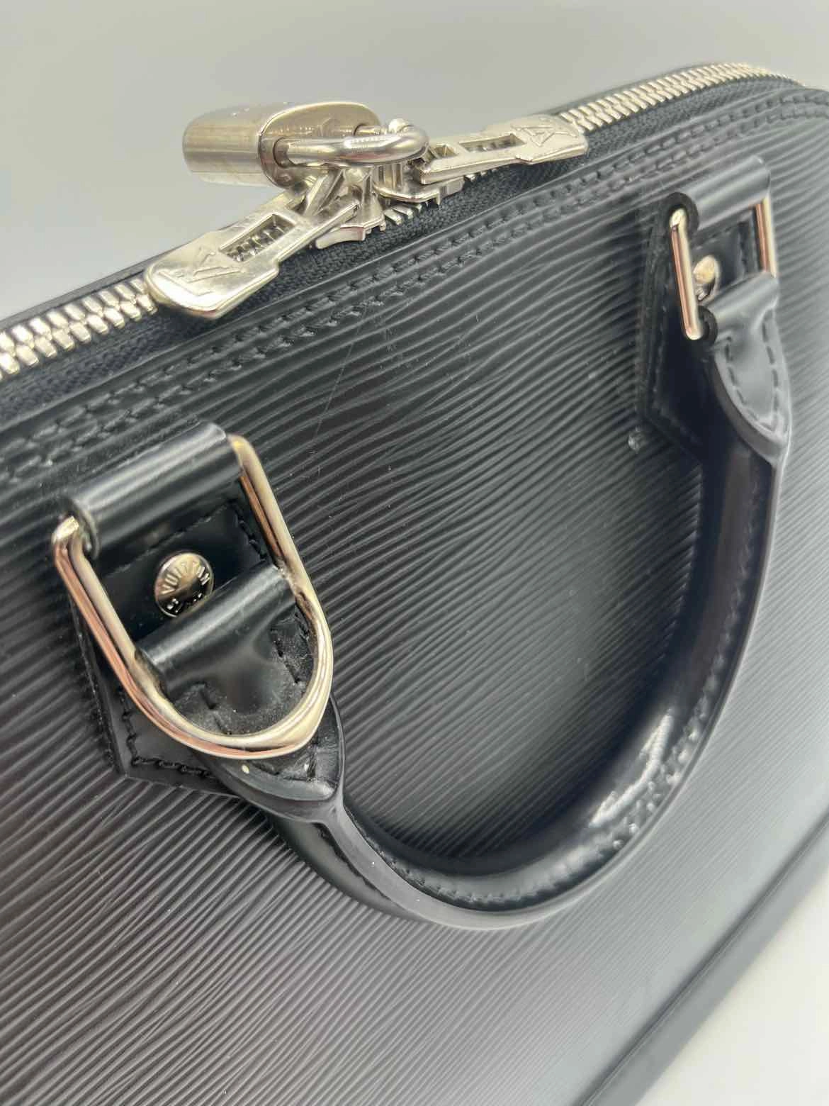 Louis Vuitton Epi Alma PM Black Handbag