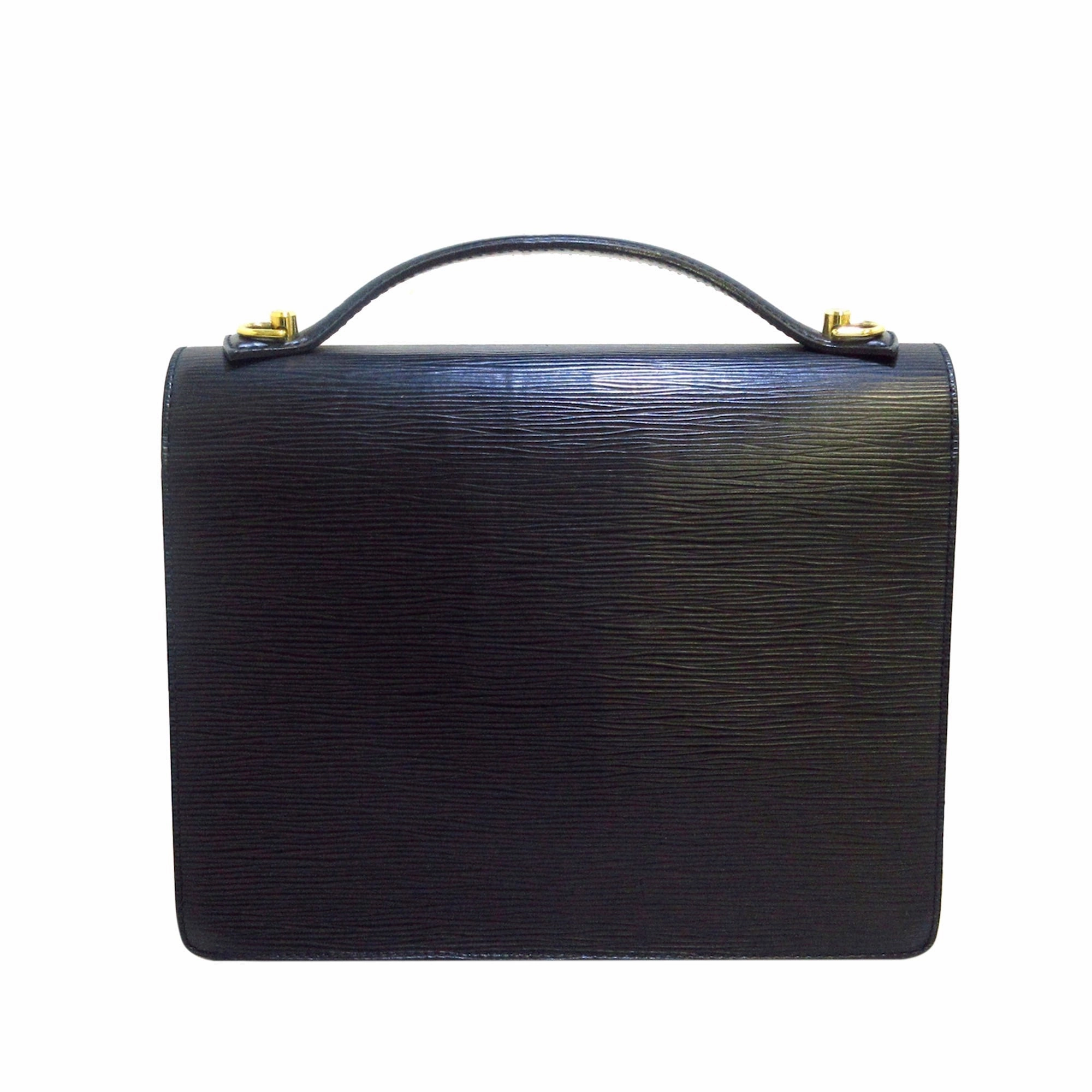 Louis Vuitton Epi Monceau Crossbody Bag Black