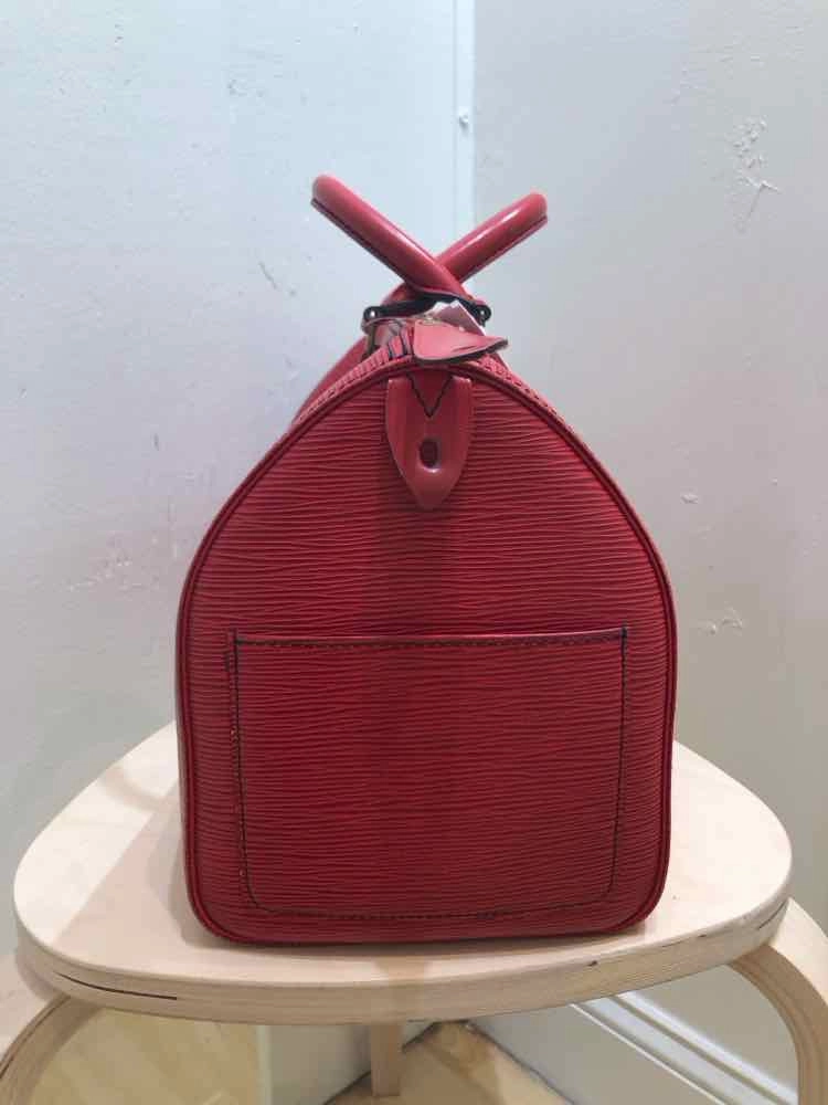Louis Vuitton Epi Speedy 30 Boston Bag Red Handbag