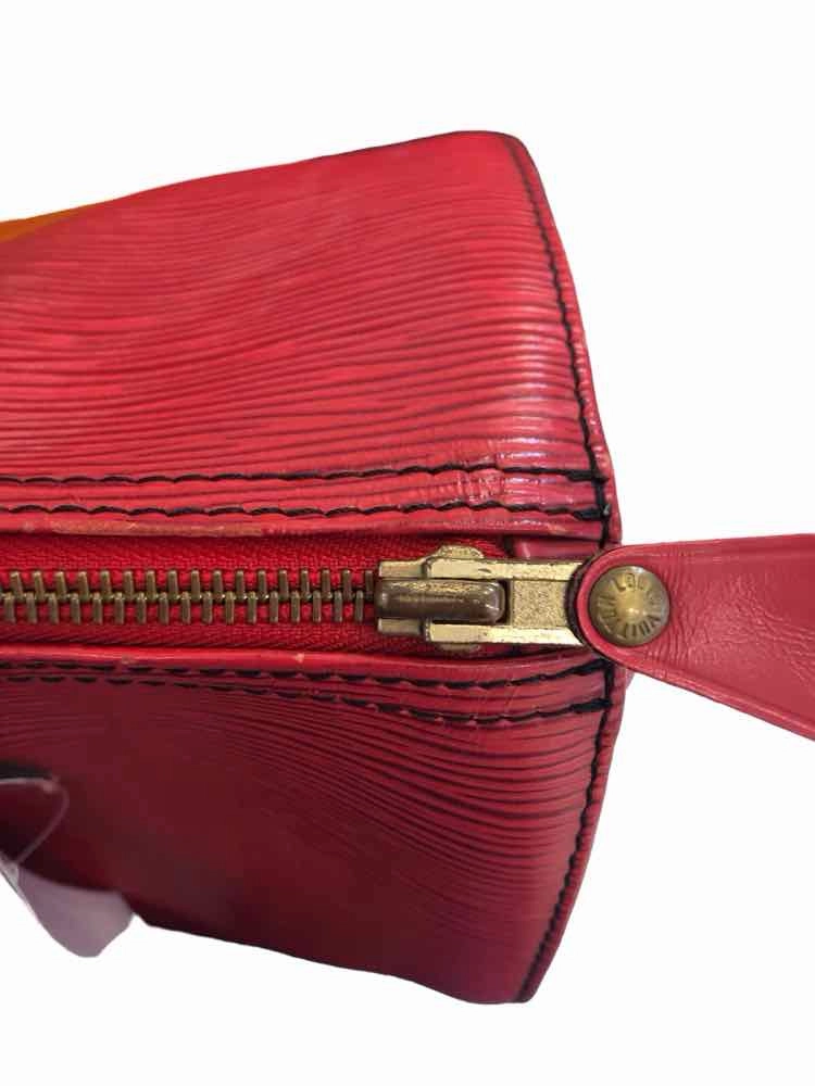 Louis Vuitton Epi Speedy 30 Boston Bag Red Handbag