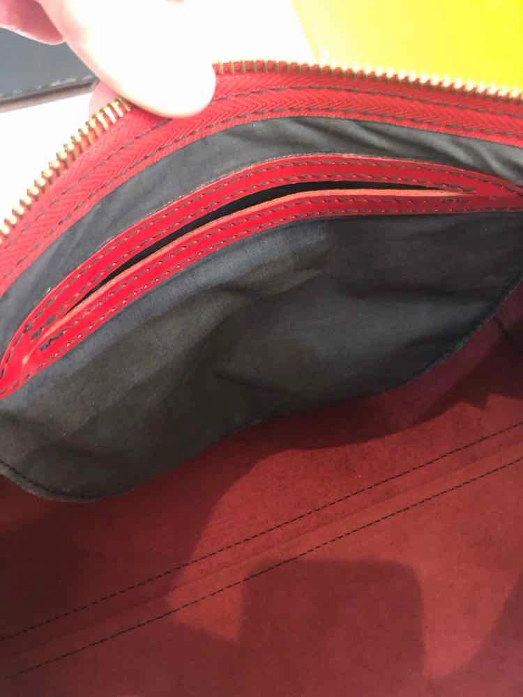 Louis Vuitton Epi Speedy 30 Boston Bag Red Handbag
