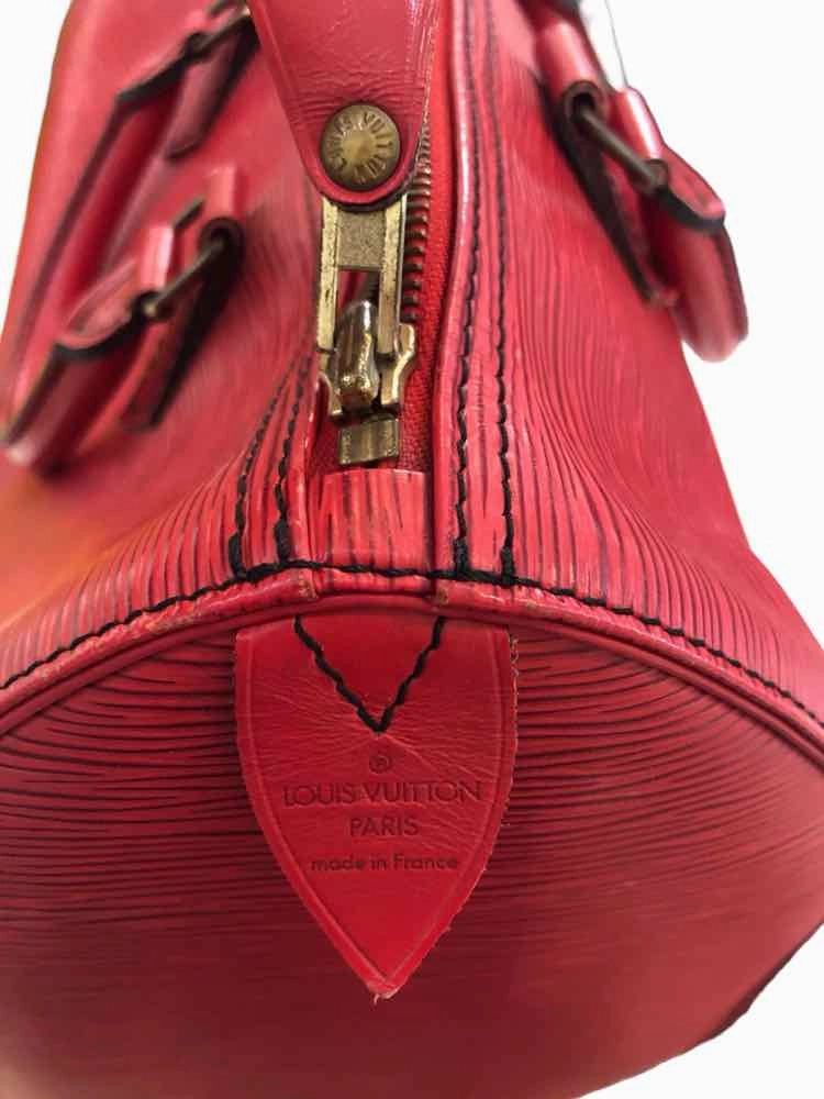 Louis Vuitton Epi Speedy 30 Boston Bag Red Handbag