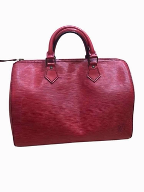 Louis Vuitton Epi Speedy 30 Boston Bag Red Handbag