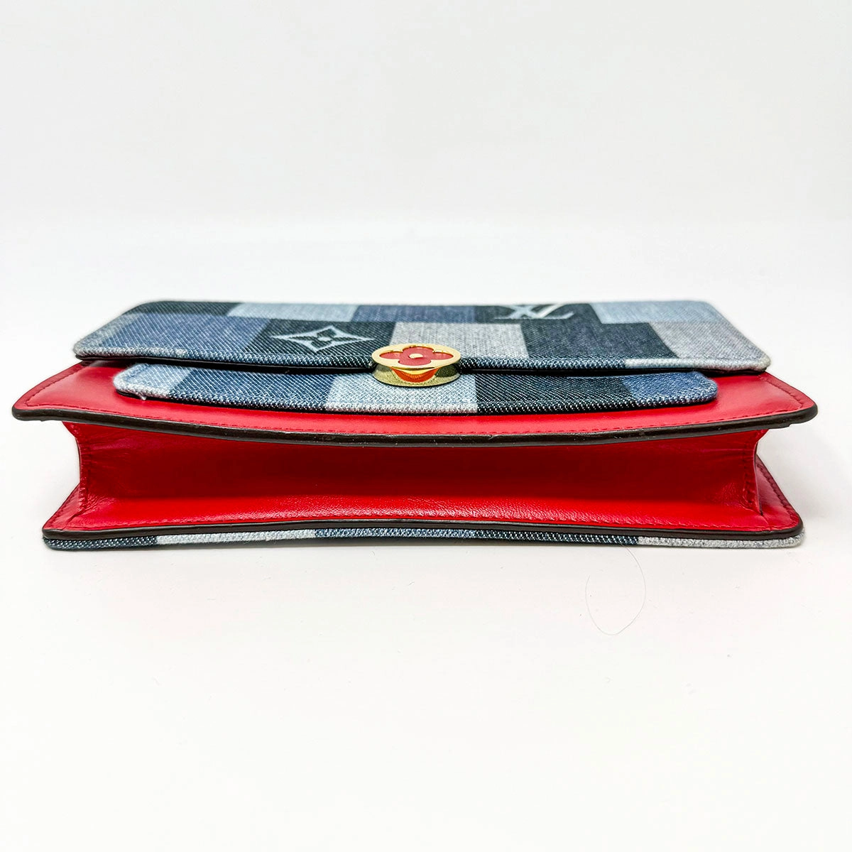 Louis Vuitton Flore Monogram Patchwork Chain Wallet