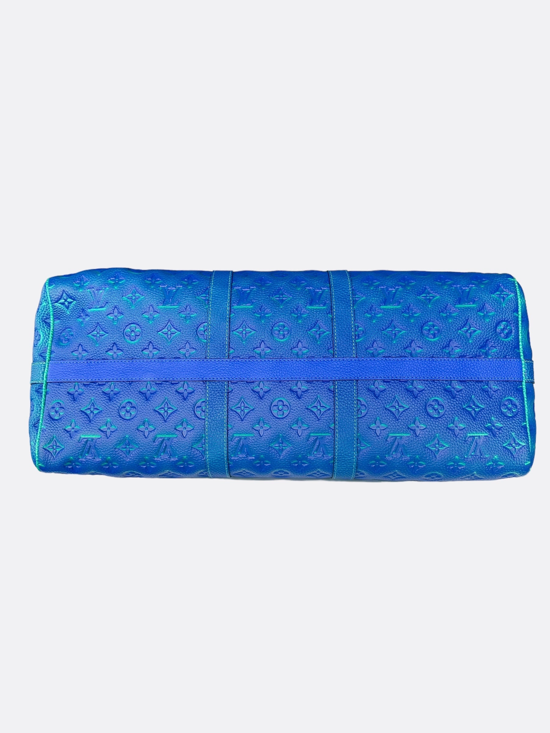 Louis Vuitton Green & Blue Monogram Illusion Keepall 50