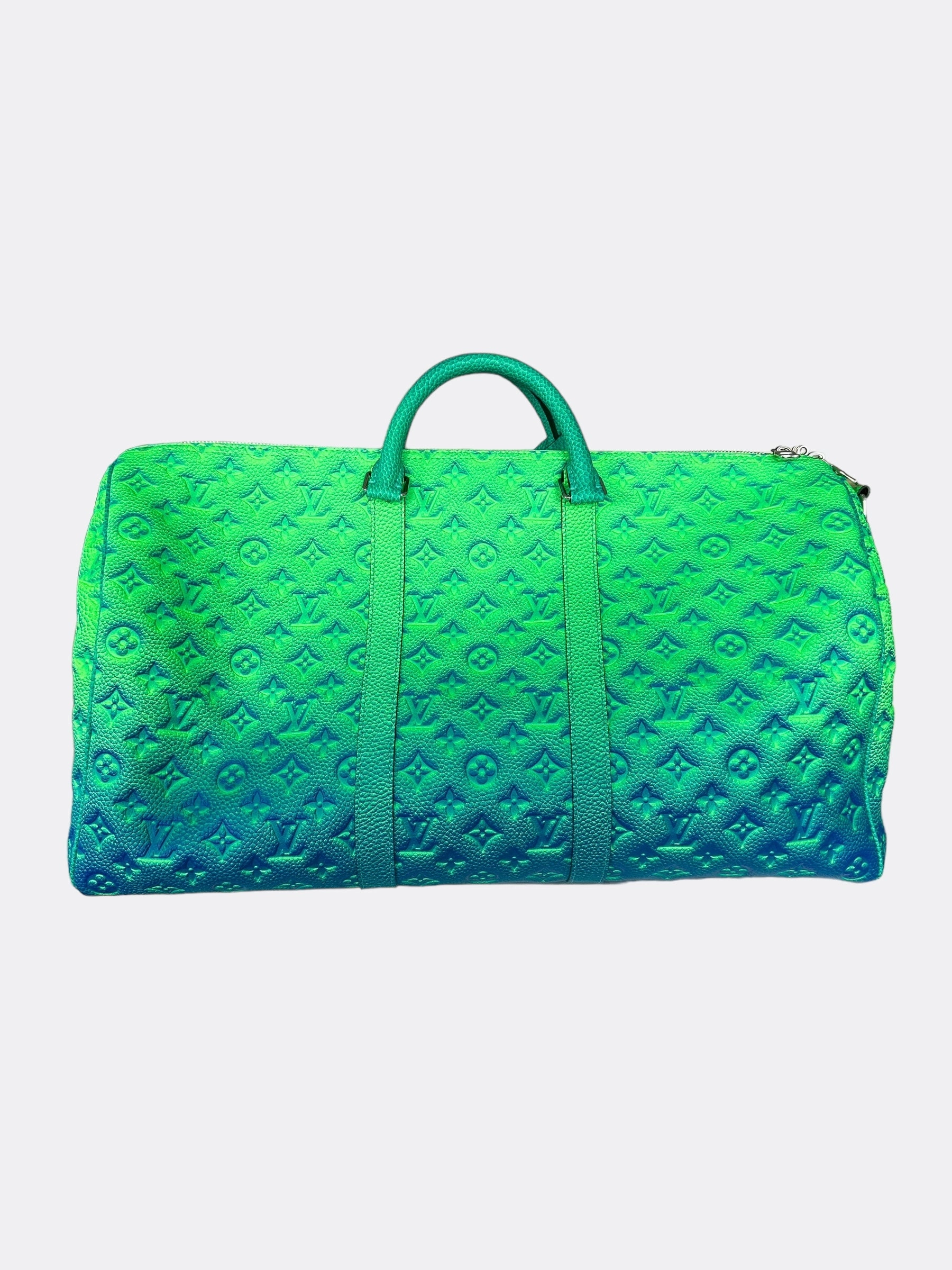 Louis Vuitton Green & Blue Monogram Illusion Keepall 50