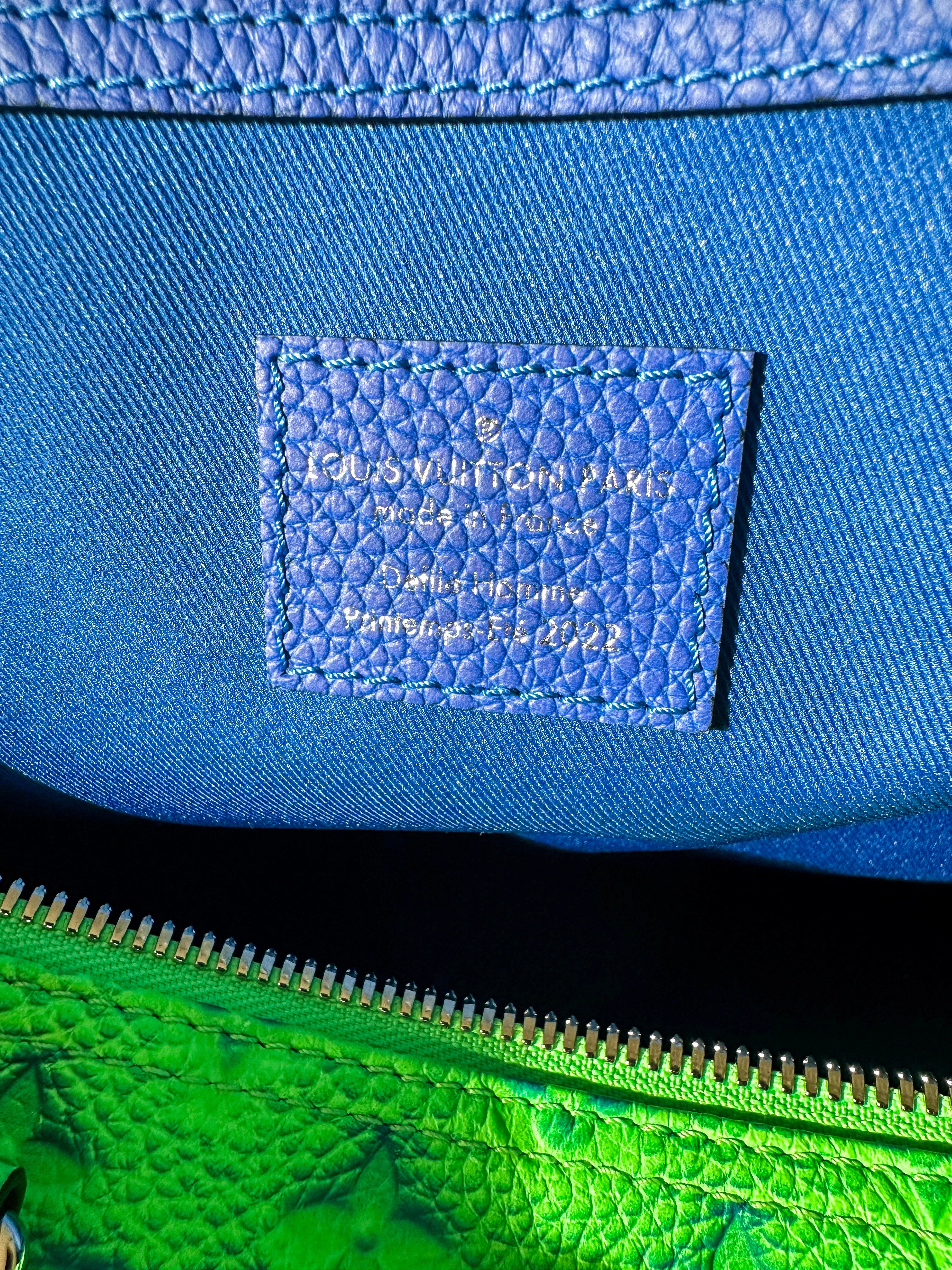 Louis Vuitton Green & Blue Monogram Illusion Keepall 50