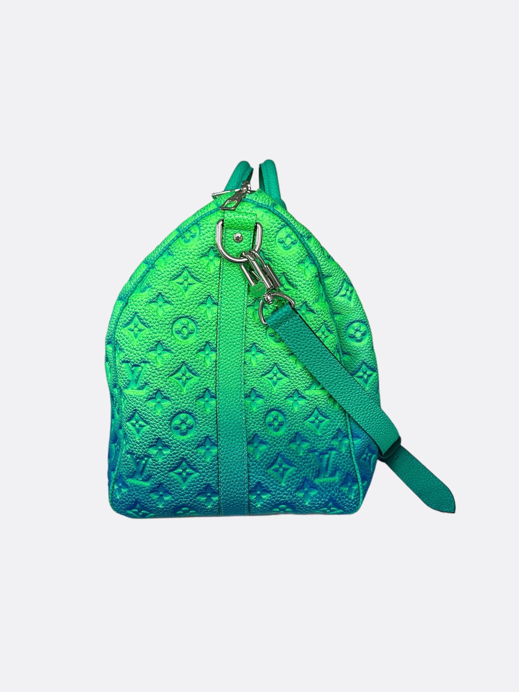 Louis Vuitton Green & Blue Monogram Illusion Keepall 50