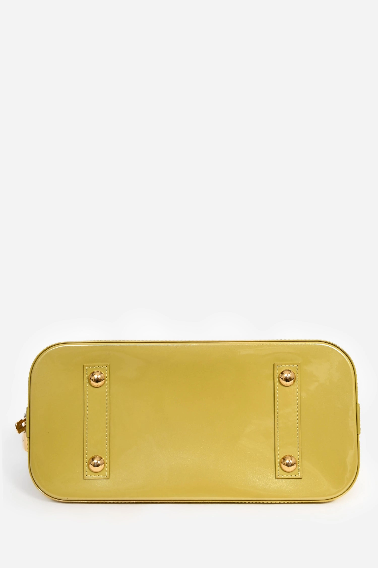 Louis Vuitton Green Monogram Vernis 'Alma' PM Top Handle (As Is)