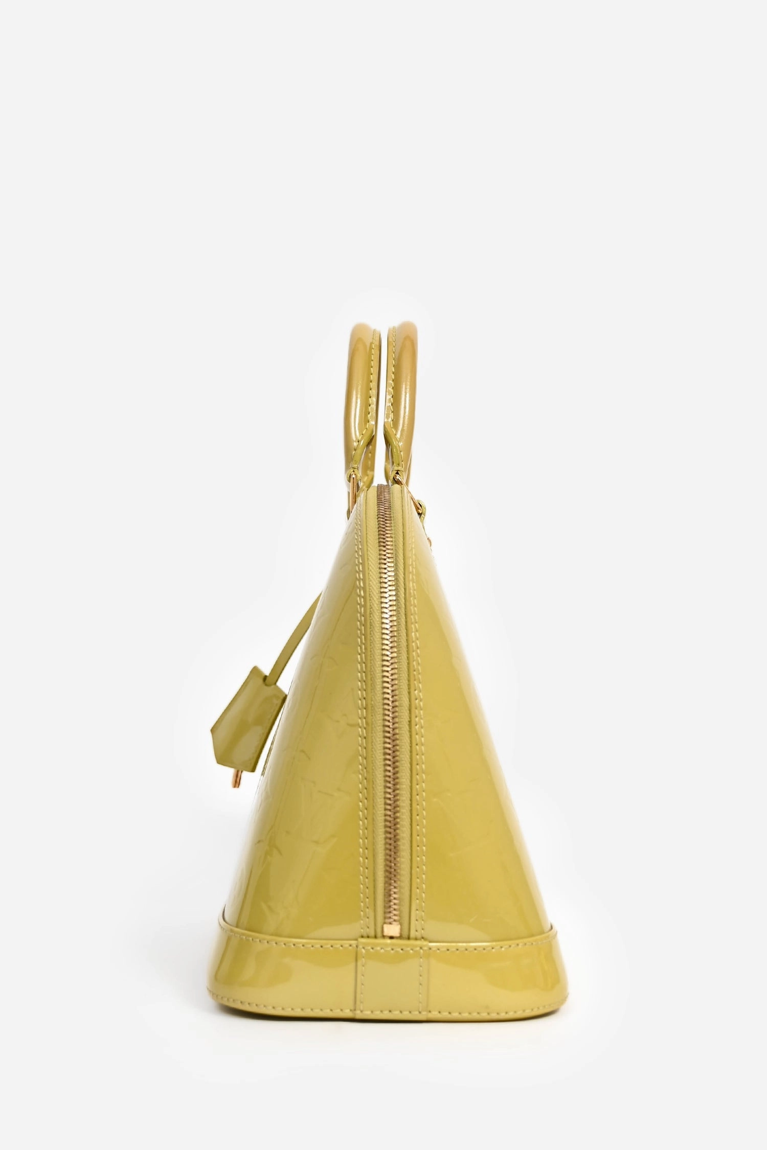 Louis Vuitton Green Monogram Vernis 'Alma' PM Top Handle (As Is)
