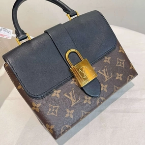 Louis Vuitton Locky BB Monogram Crossbody Bag Brown Black