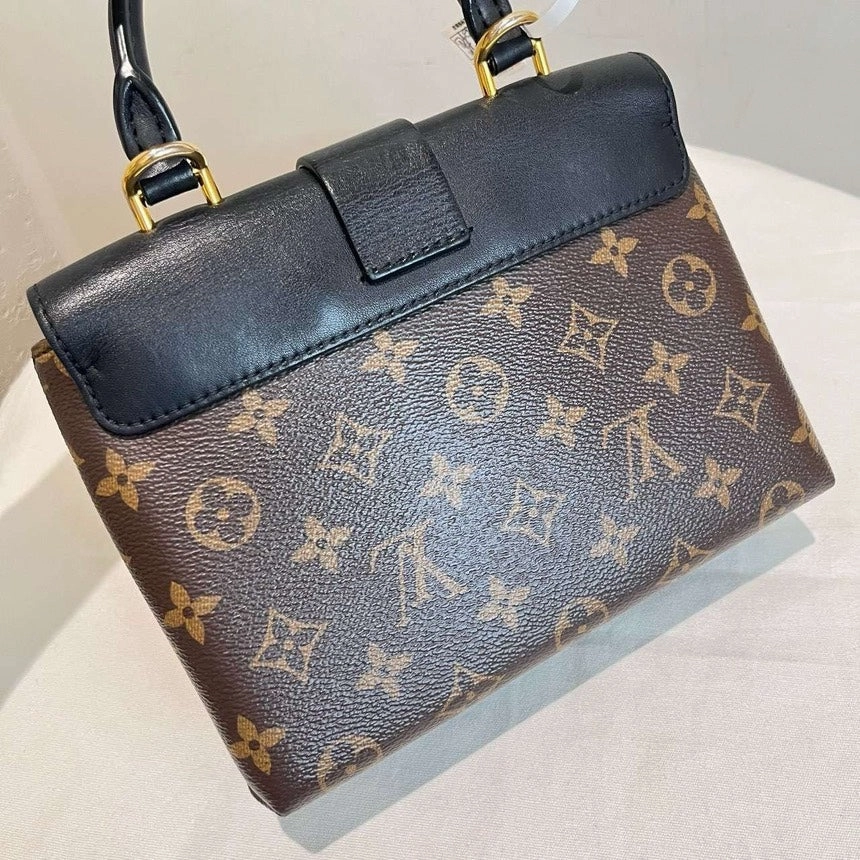 Louis Vuitton Locky BB Monogram Crossbody Bag Brown Black