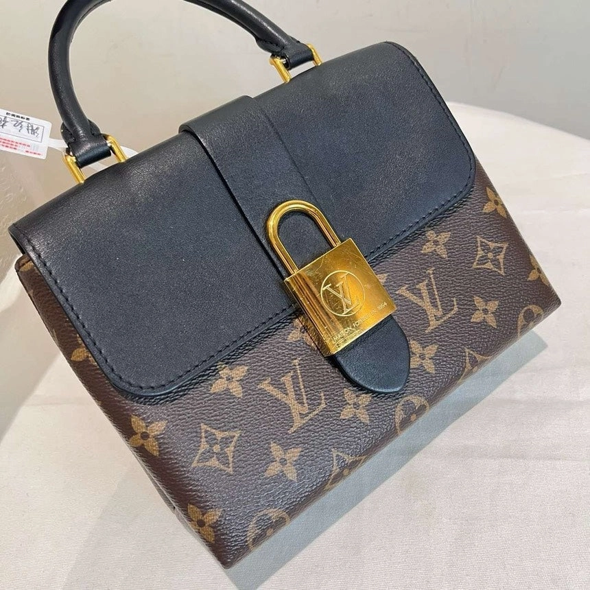 Louis Vuitton Locky BB Monogram Crossbody Bag Brown Black
