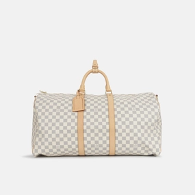 Louis Vuitton Louis Vuitton - Keepall Bandoulire 55 - Damier Azur GHW - Pre Loved
