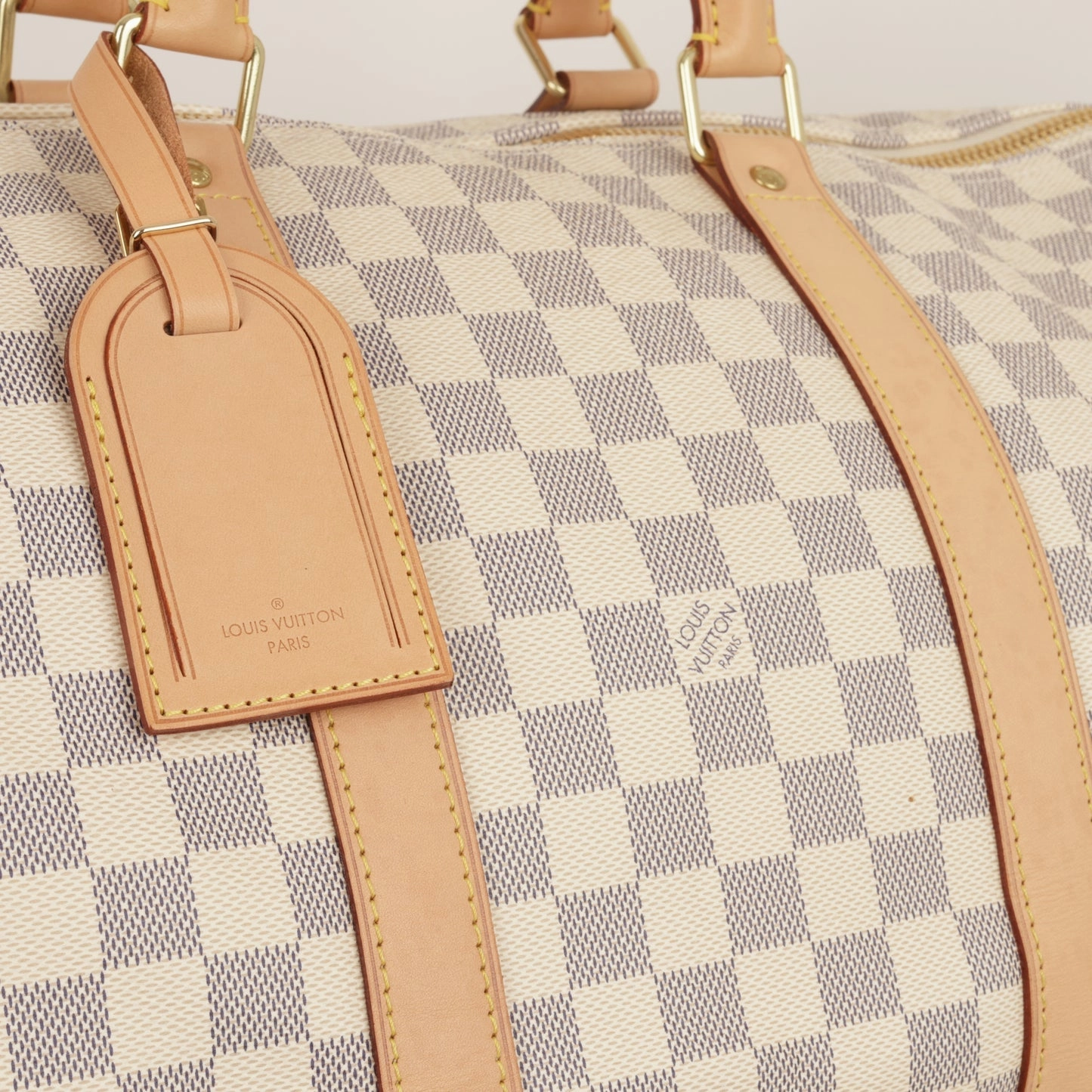 Louis Vuitton Louis Vuitton - Keepall Bandoulire 55 - Damier Azur GHW - Pre Loved