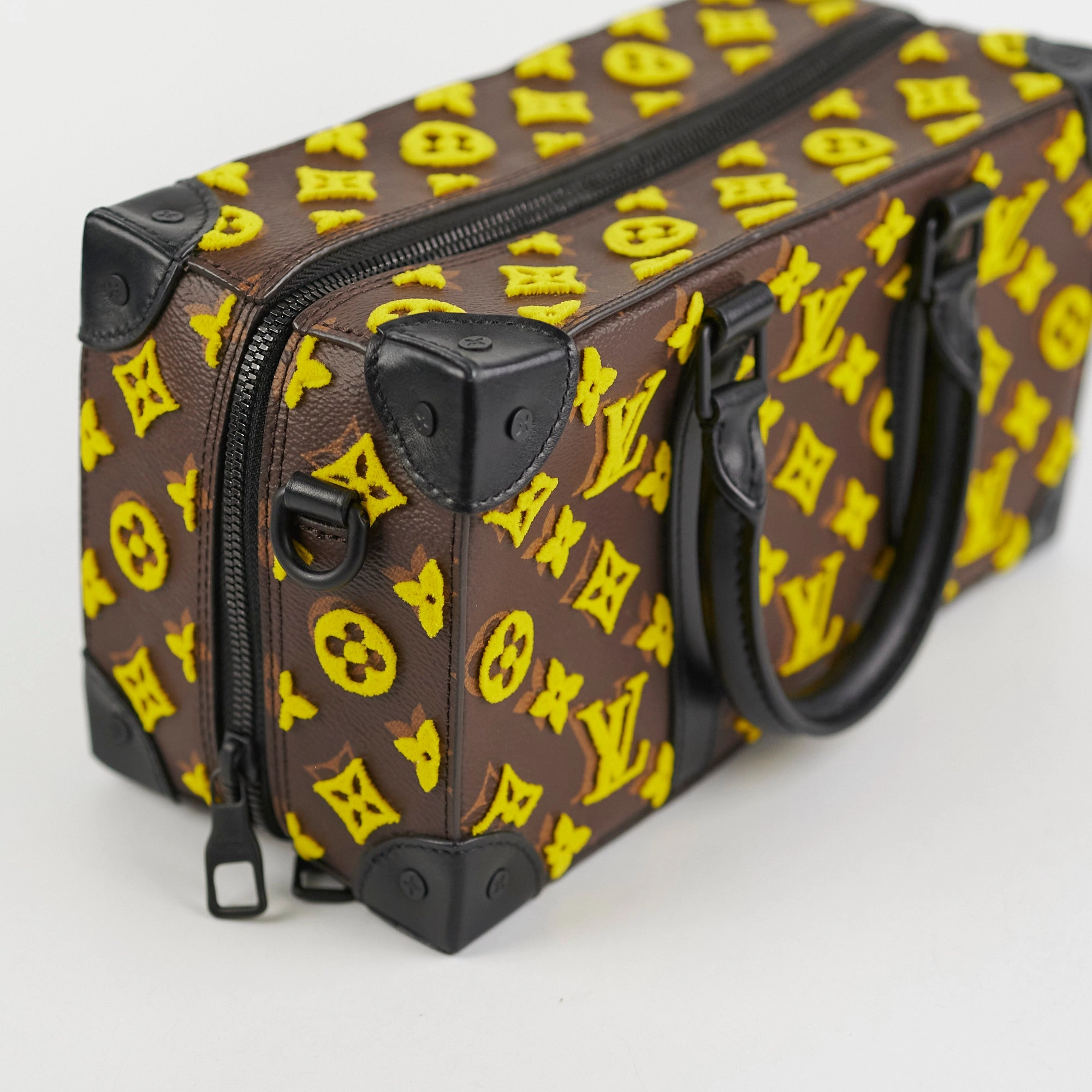 Louis Vuitton Monogram Taffetage Speedy Soft Trunk