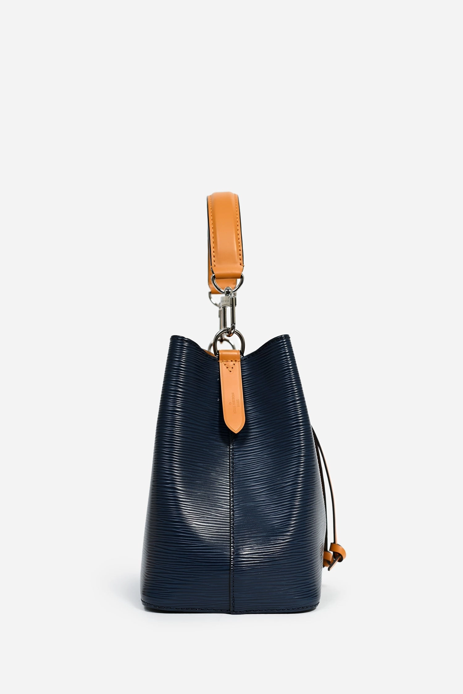 Louis Vuitton Navy Blue Epi Leather/Mustard Yellow NoNo BB Bucket Bag
